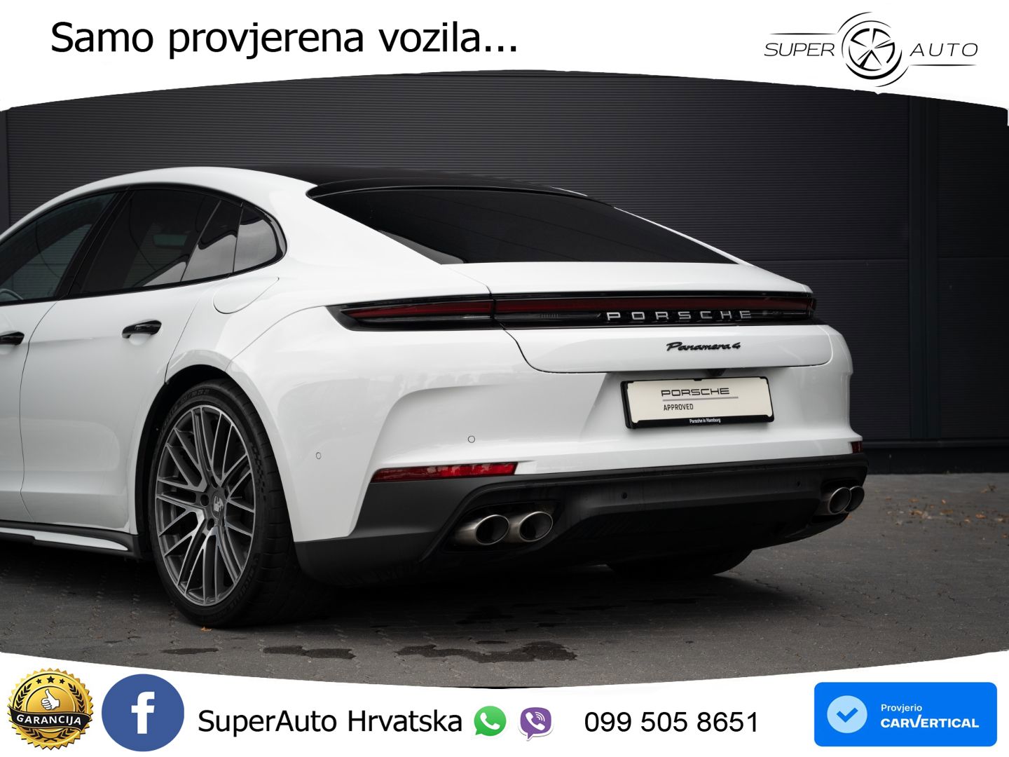 Porsche Panamera 4 2.9 V6 (470 KS) E-Hybrid PDK ACC+HEAD+4xGR SJED+360+PANO