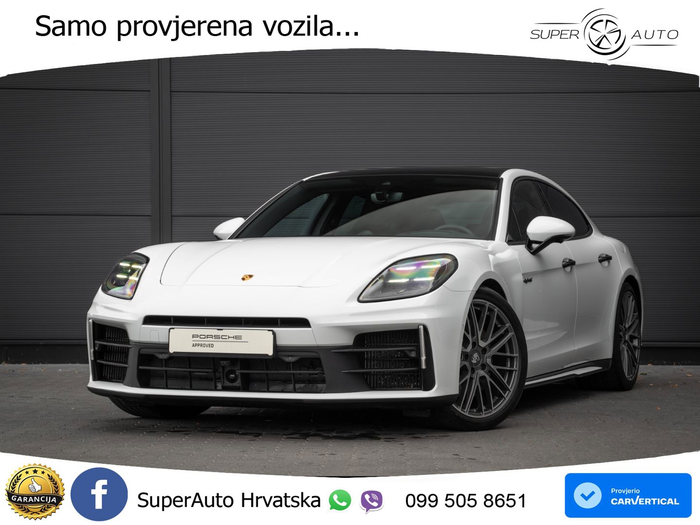 Porsche Panamera 4 2.9 V6 (470 KS) E-Hybrid PDK ACC+HEAD+4xGR SJED+360+PANO