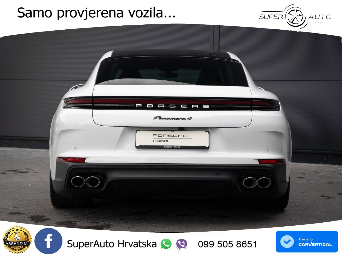 Porsche Panamera 4 2.9 V6 (470 KS) E-Hybrid PDK ACC+HEAD+4xGR SJED+360+PANO