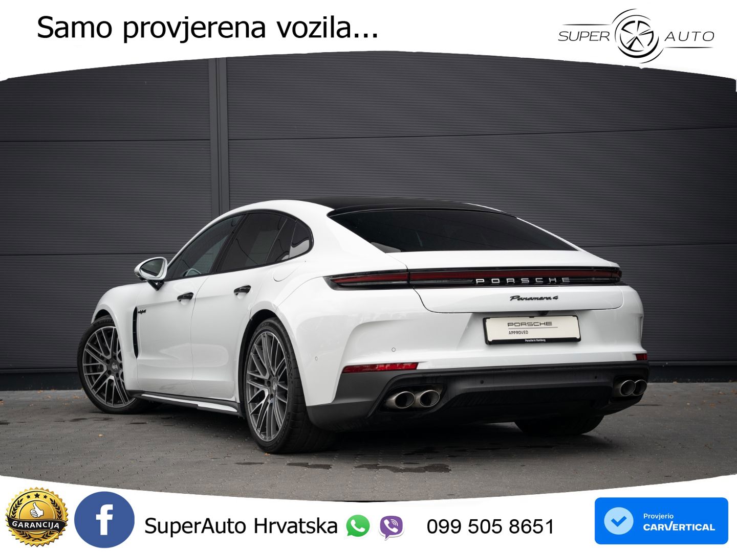 Porsche Panamera 4 2.9 V6 (470 KS) E-Hybrid PDK ACC+HEAD+4xGR SJED+360+PANO