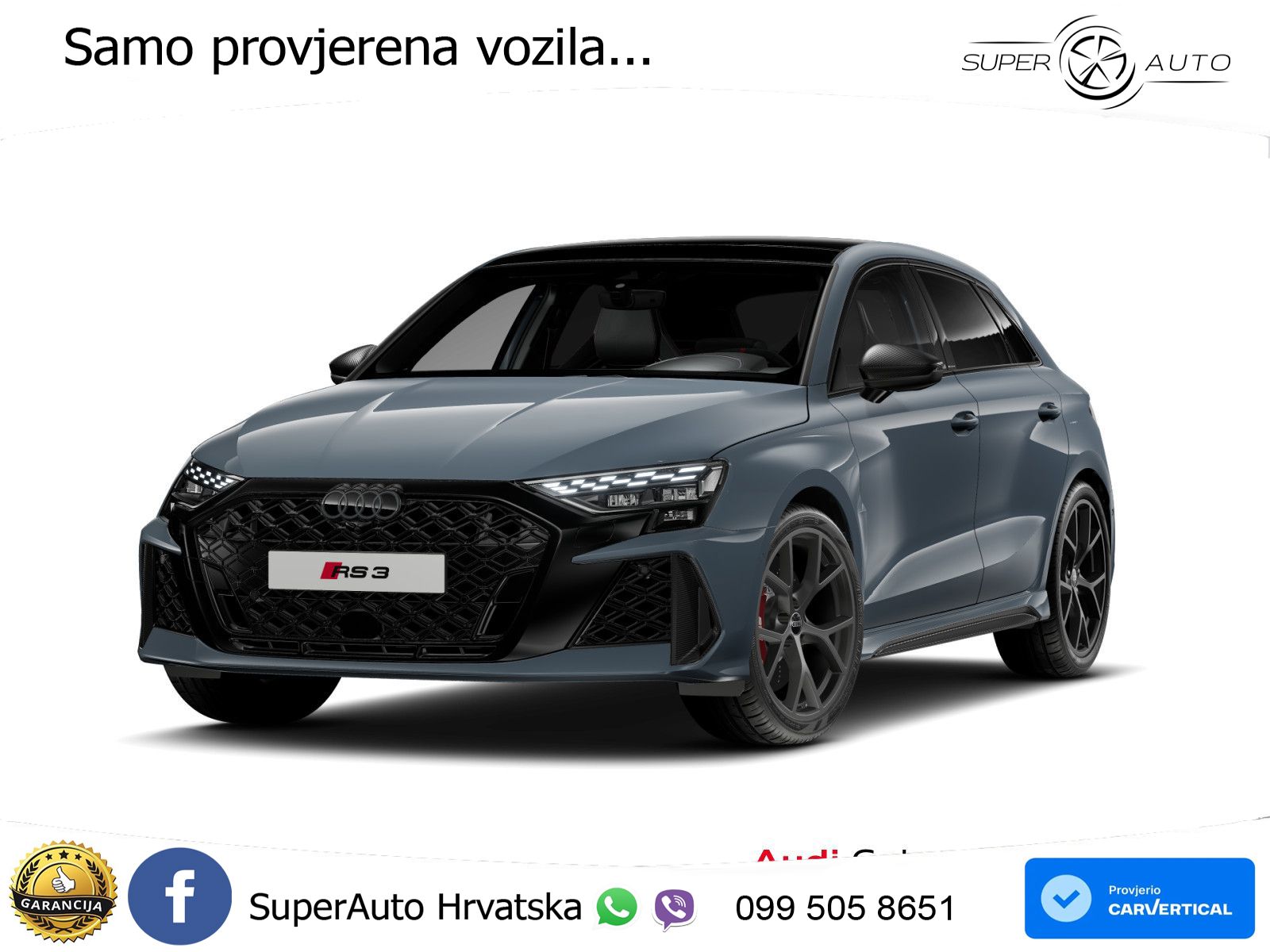 Audi RS3 Sedan 2.5 TFSI (400 KS) quattro S tronic LED+GR SJED+ACC