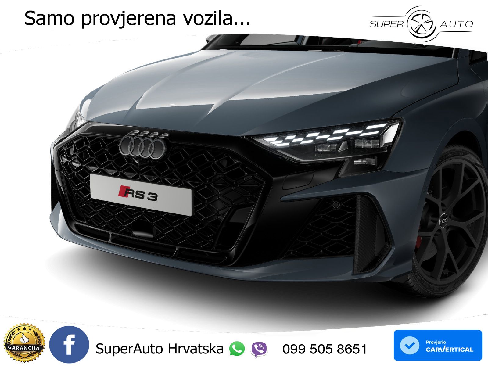 Audi RS3 Sedan 2.5 TFSI (400 KS) quattro S tronic LED+GR SJED+ACC