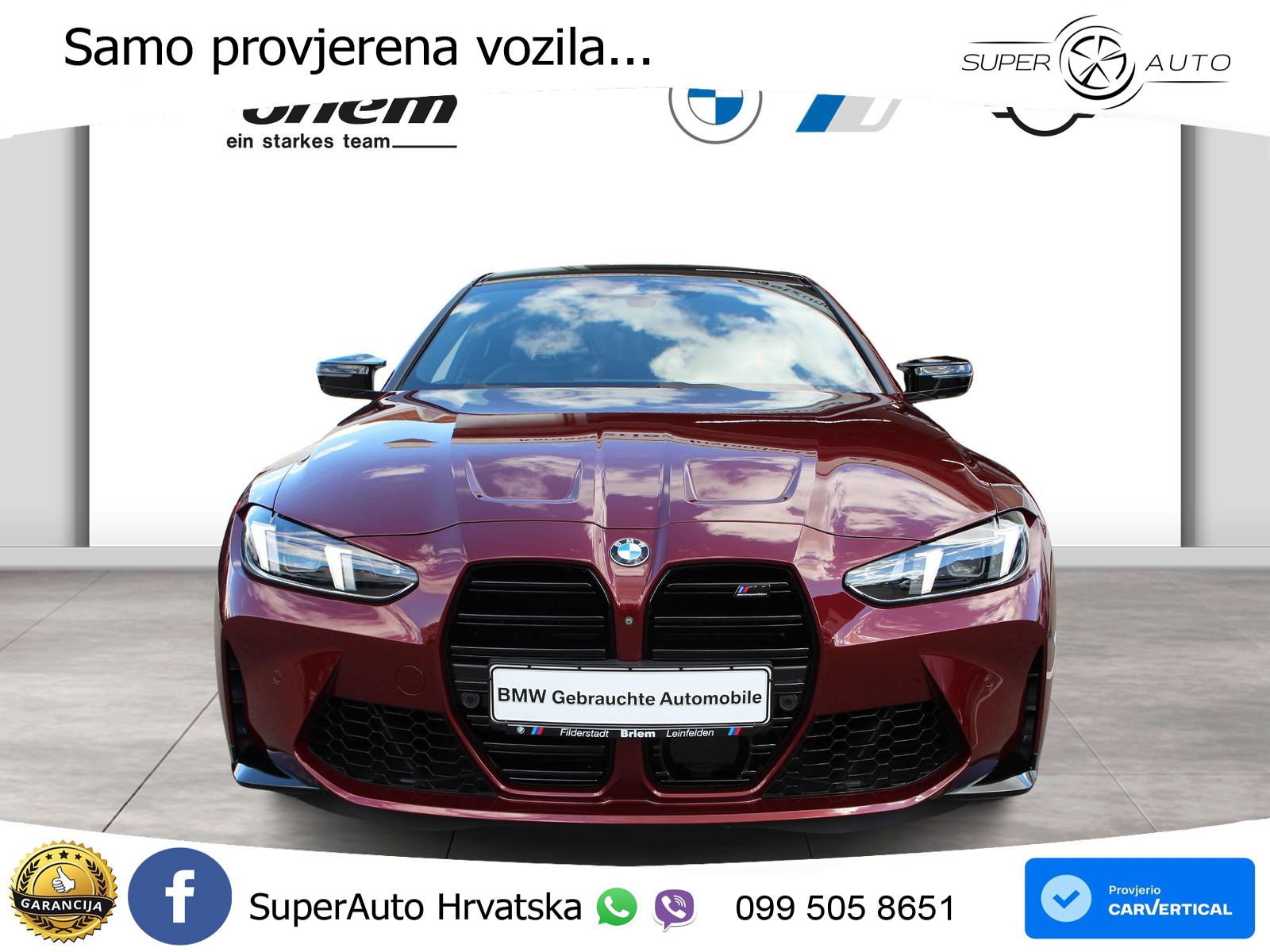 BMW M4 Competition 3.0 (510 KS) Steptronic LED+GR SJED+ACC