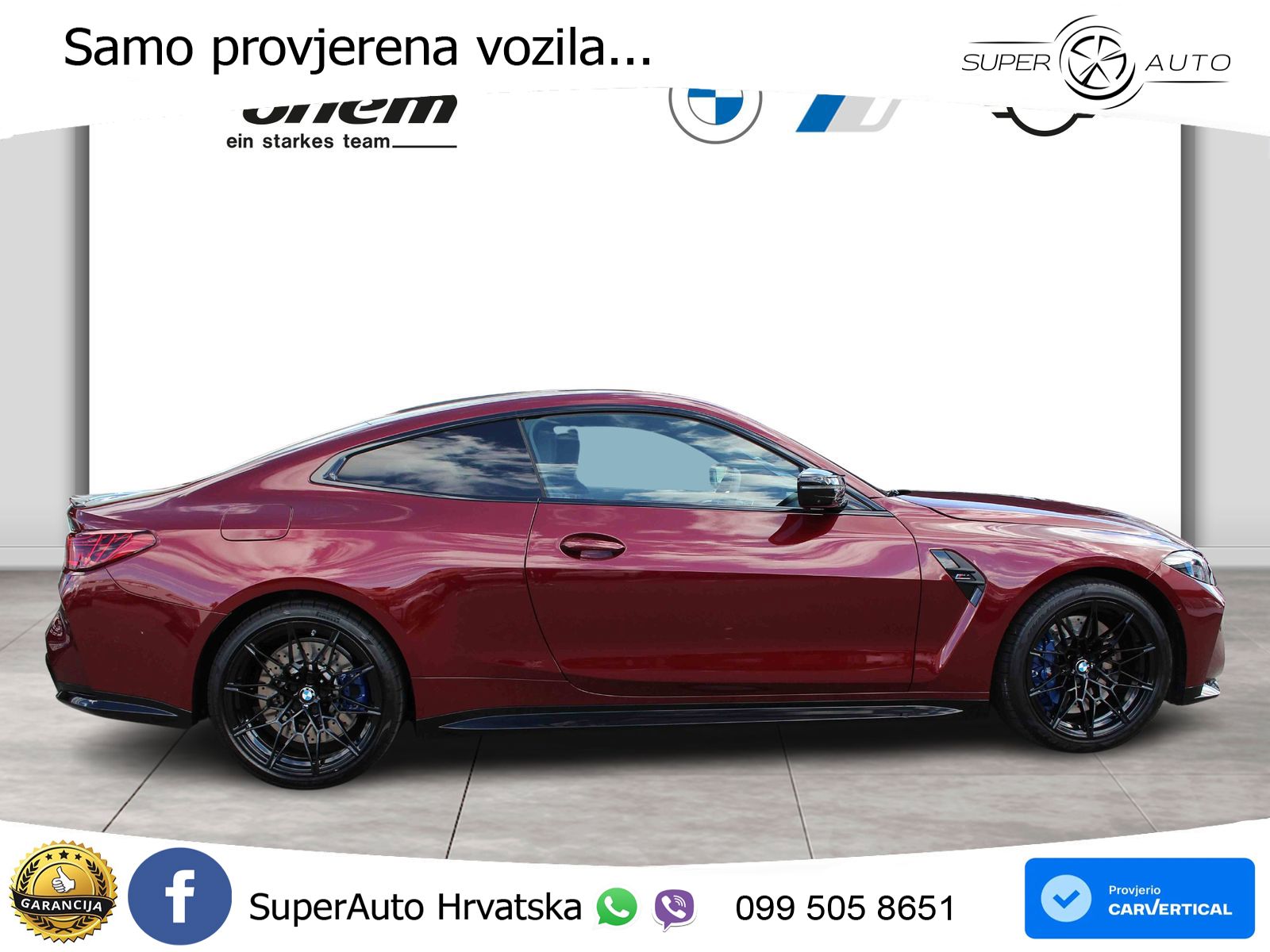 BMW M4 Competition 3.0 (510 KS) Steptronic LED+GR SJED+ACC