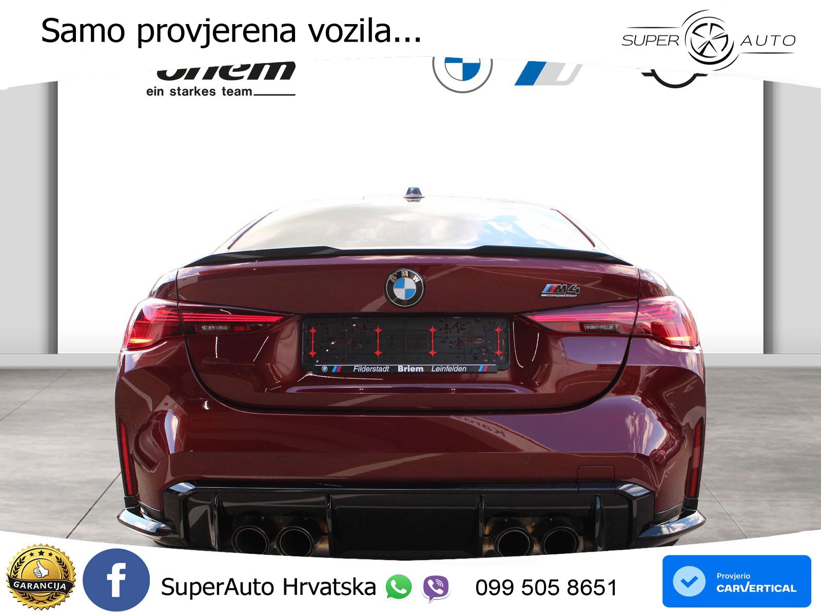 BMW M4 Competition 3.0 (510 KS) Steptronic LED+GR SJED+ACC
