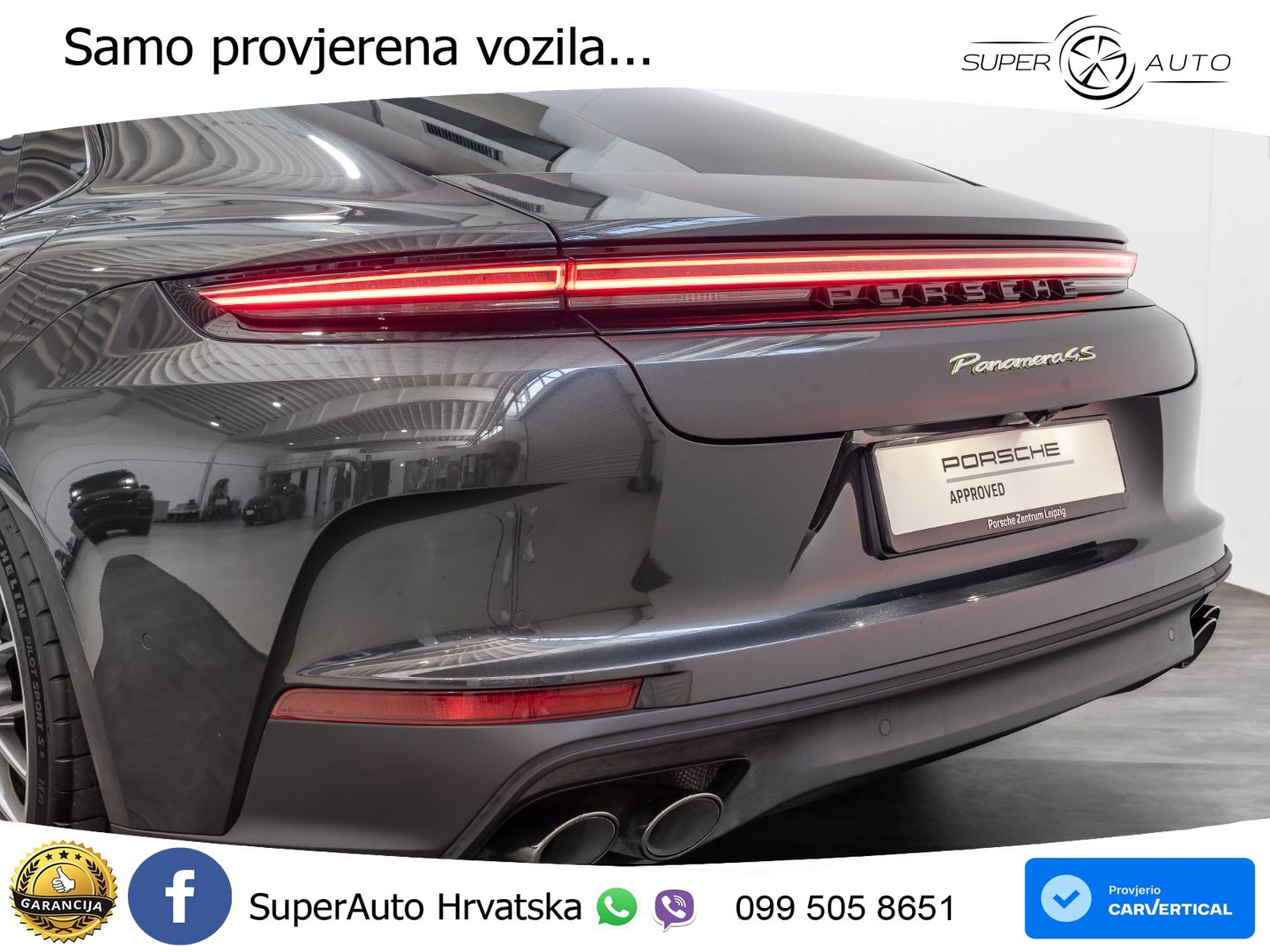 Porsche Panamera 4S 2.9 V6 (544 KS) E-Hybrid PDK LED+GR SJED+ACC