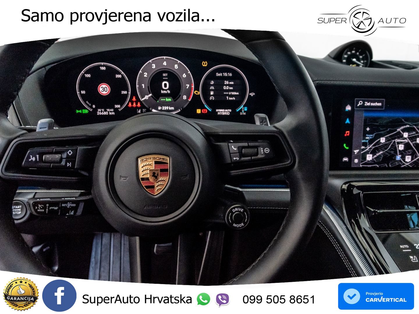Porsche Panamera 4S 2.9 V6 (544 KS) E-Hybrid PDK LED+GR SJED+ACC