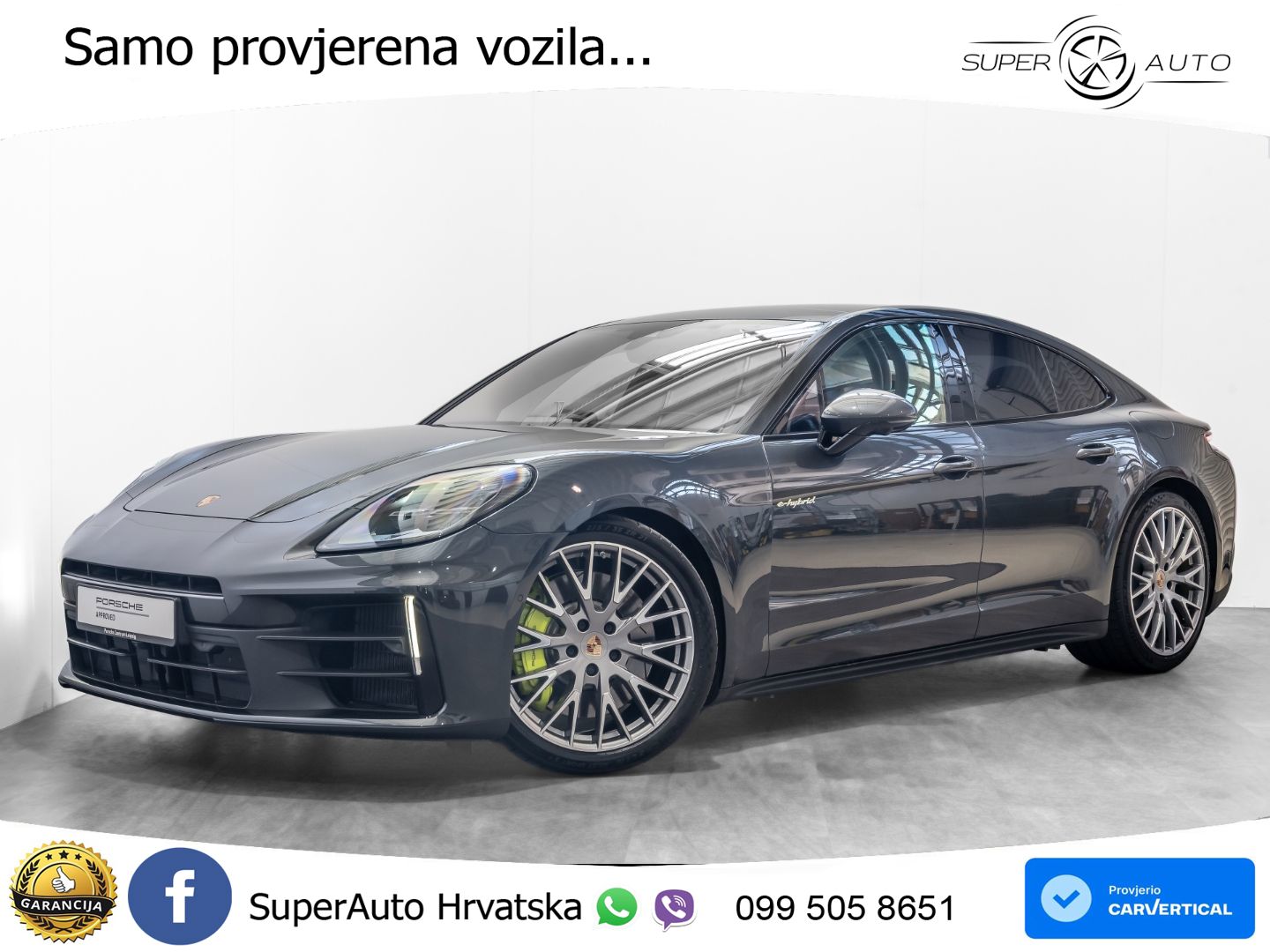 Porsche Panamera 4S 2.9 V6 (544 KS) E-Hybrid PDK LED+GR SJED+ACC