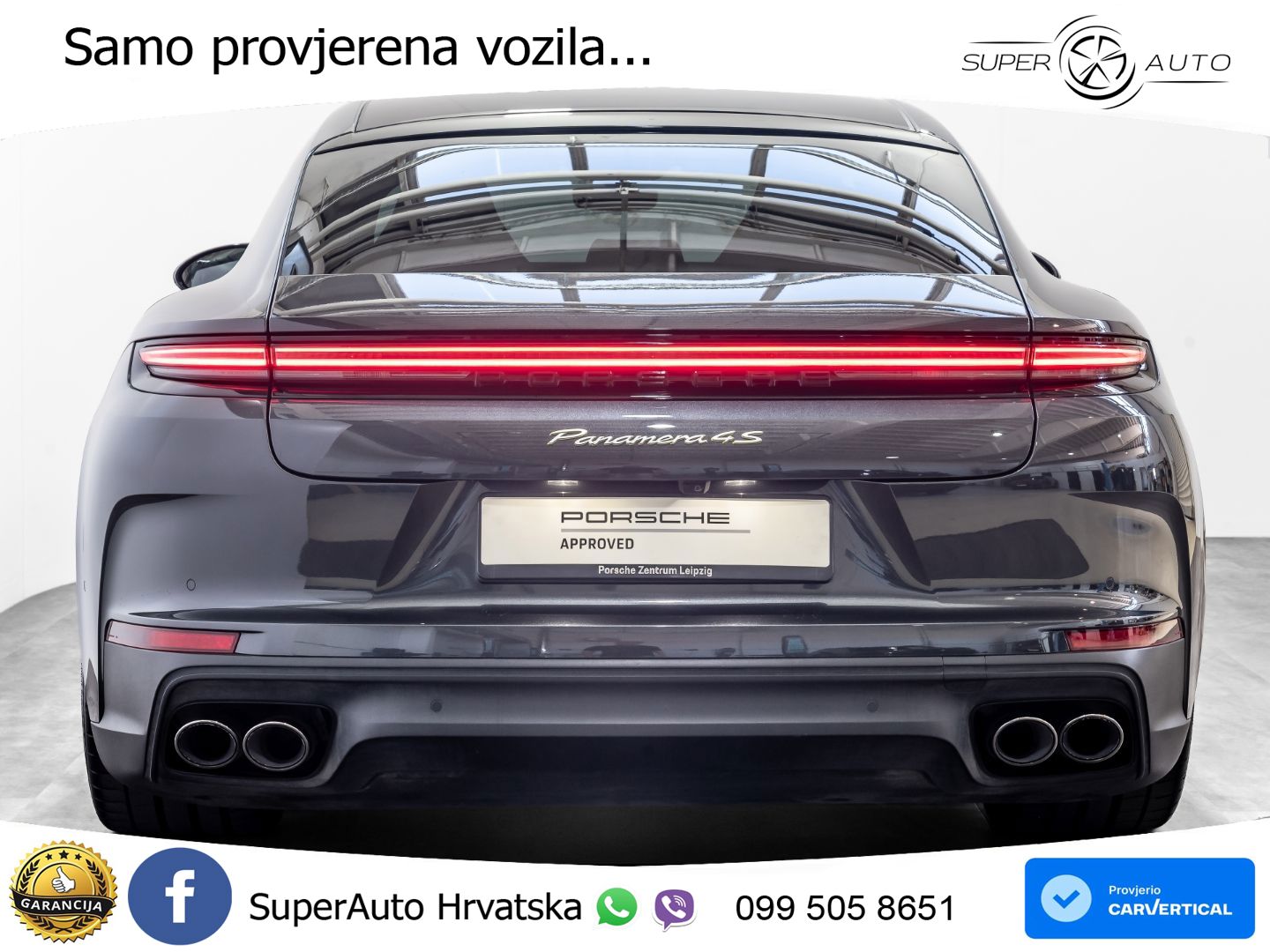 Porsche Panamera 4S 2.9 V6 (544 KS) E-Hybrid PDK LED+GR SJED+ACC