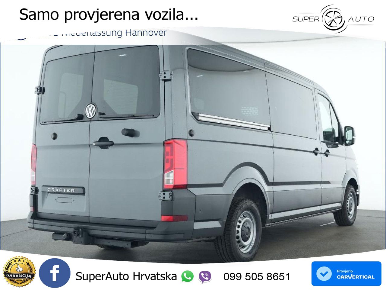 VW Crafter 140 KS LED+GR SJED+ACC