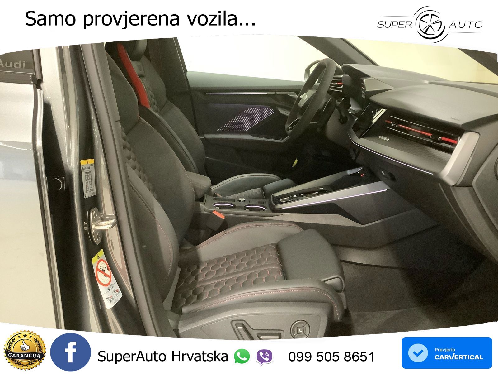 Audi RS3 Sedan 2.5 TFSI (400 KS) quattro S tronic LED+GR SJED+ACC