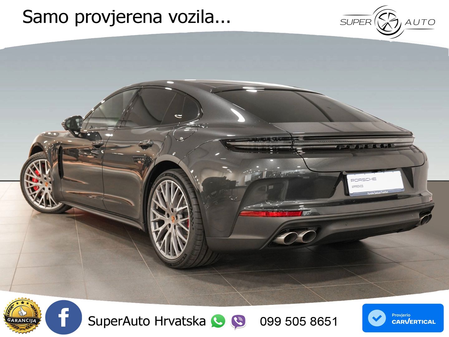 Porsche Panamera 4S 2.9 V6 (544 KS) E-Hybrid PDK ZRAČNI+ACC+GR SJED+KAM+PANO
