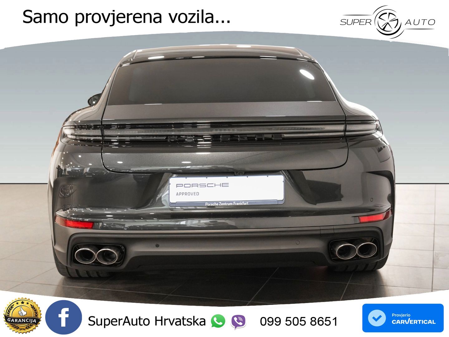 Porsche Panamera 4S 2.9 V6 (544 KS) E-Hybrid PDK ZRAČNI+ACC+GR SJED+KAM+PANO