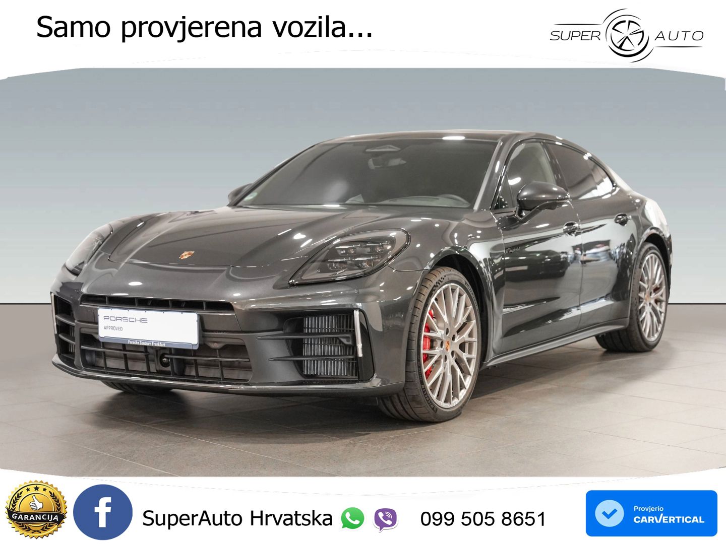 Porsche Panamera 4S 2.9 V6 (544 KS) E-Hybrid PDK ZRAČNI+ACC+GR SJED+KAM+PANO