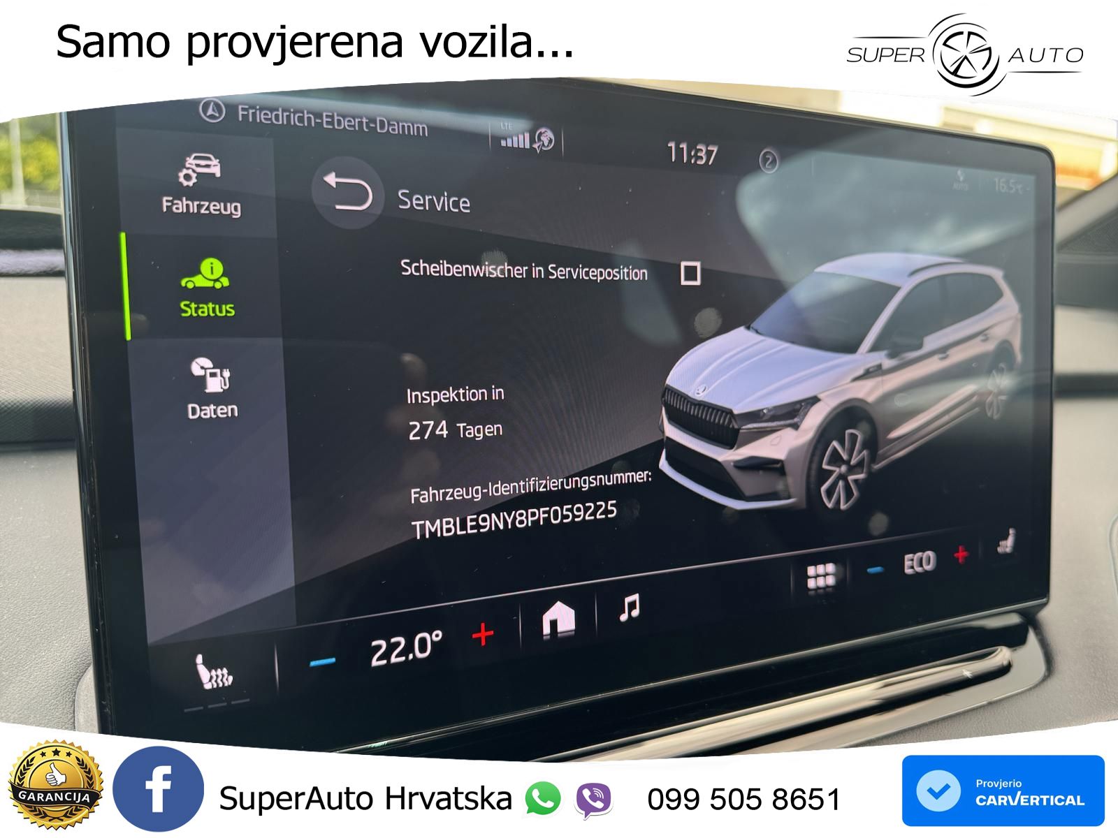 Škoda Enyaq iV 80x 82 kWh (265 KS) AWD SportLine LED+GR SJED+ACC