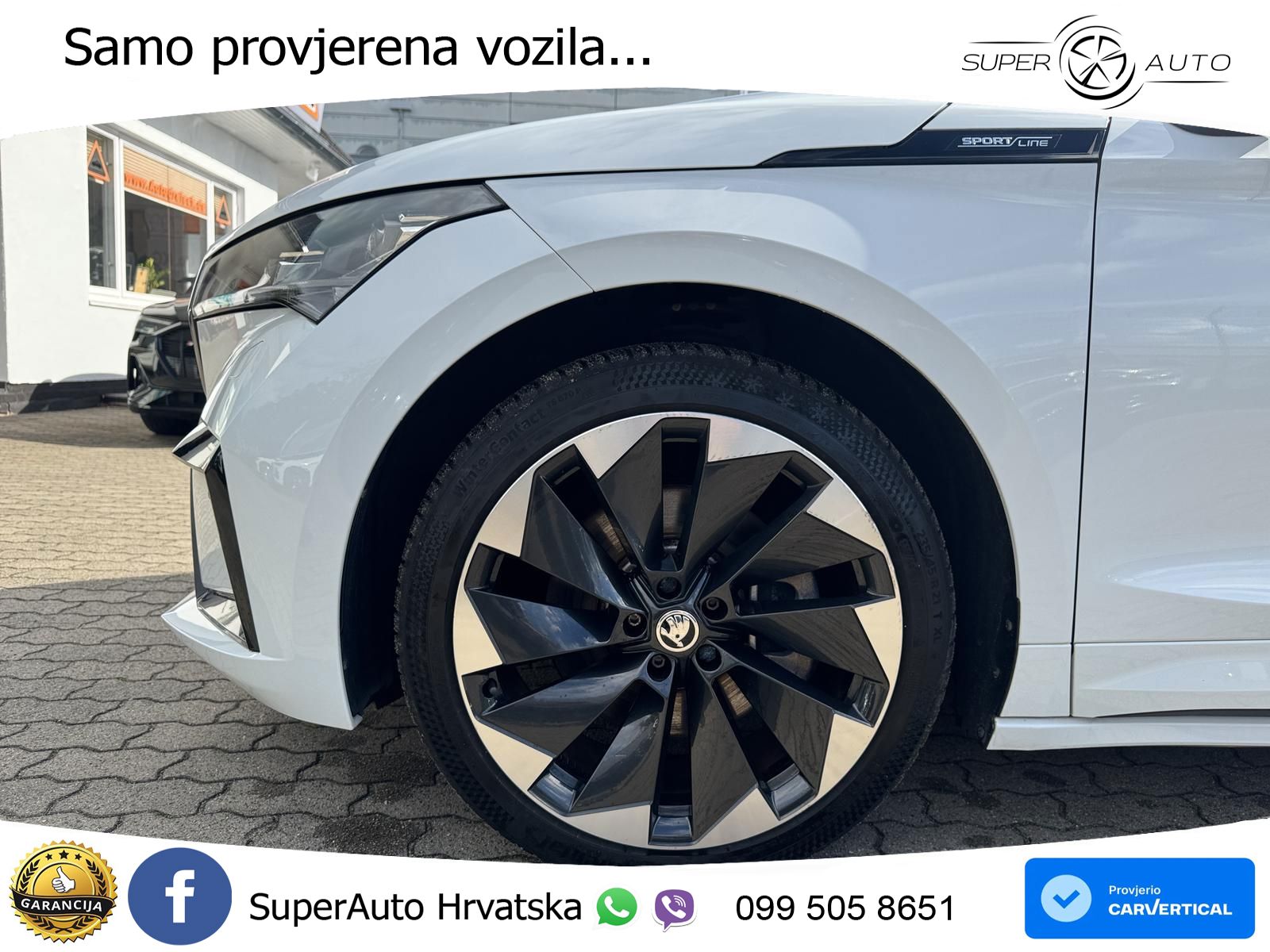 Škoda Enyaq iV 80x 82 kWh (265 KS) AWD SportLine LED+GR SJED+ACC