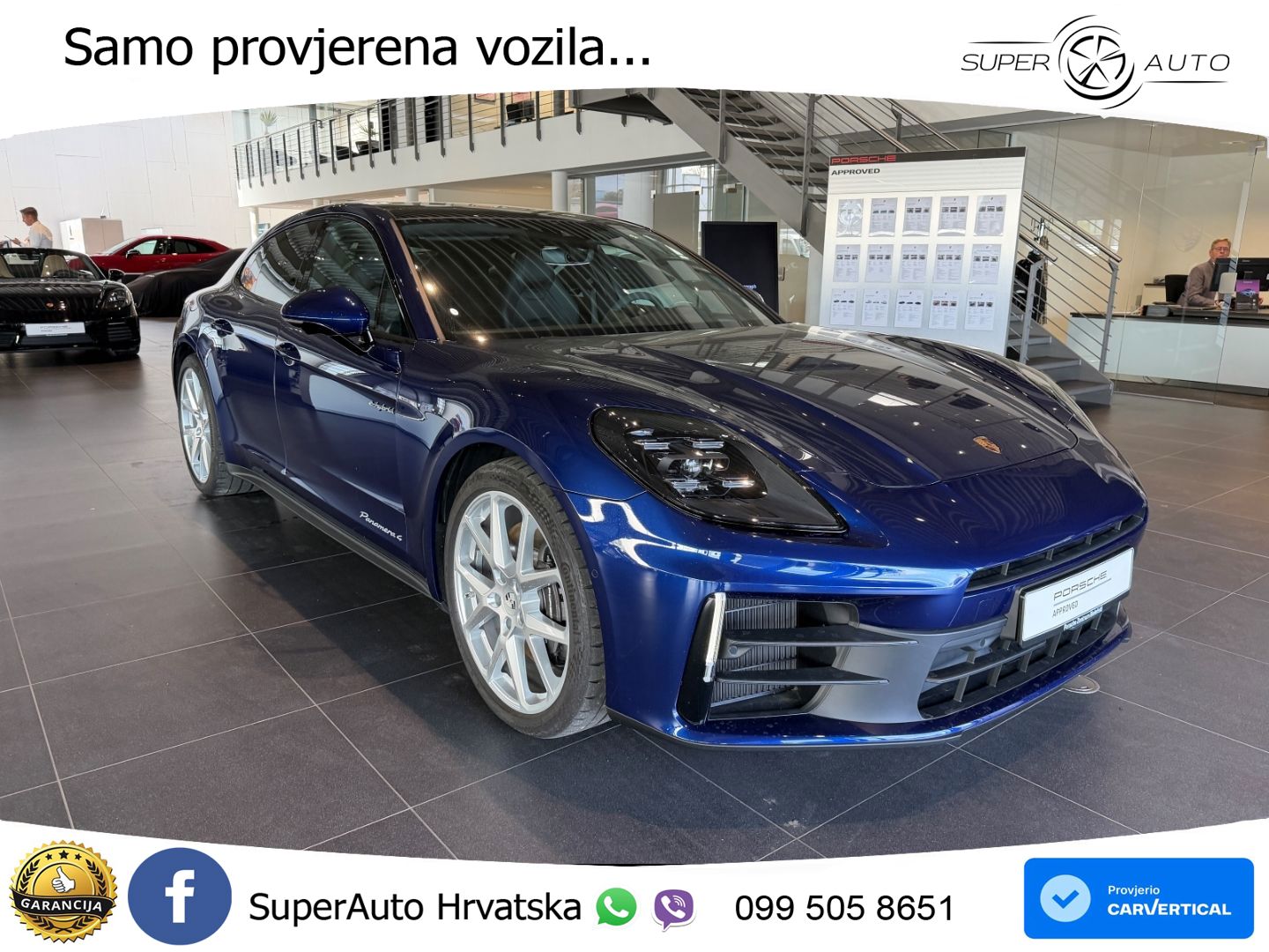 Porsche Panamera 4 2.9 V6 (470 KS) E-Hybrid PDK ACC+HEAD+4xGR SJED+360+PANO