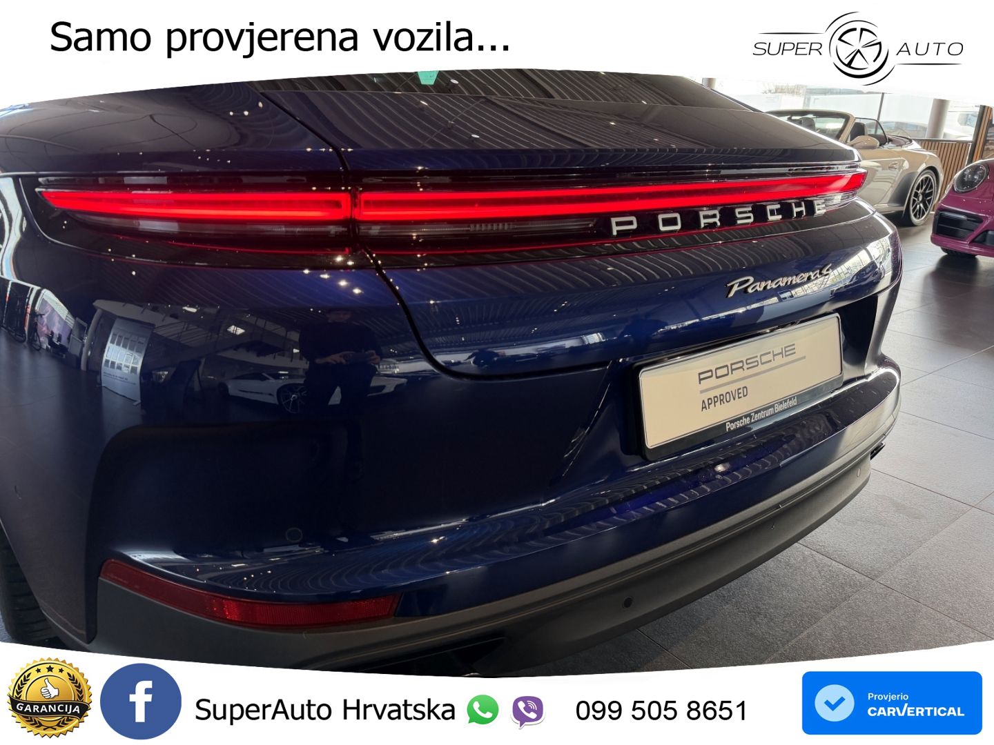 Porsche Panamera 4 2.9 V6 (470 KS) E-Hybrid PDK ACC+HEAD+4xGR SJED+360+PANO