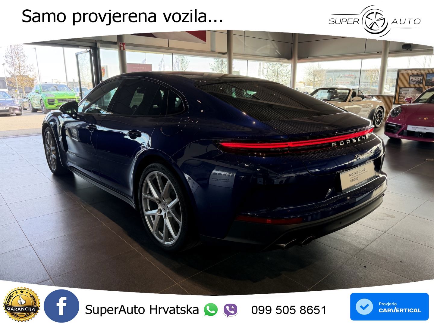 Porsche Panamera 4 2.9 V6 (470 KS) E-Hybrid PDK ACC+HEAD+4xGR SJED+360+PANO