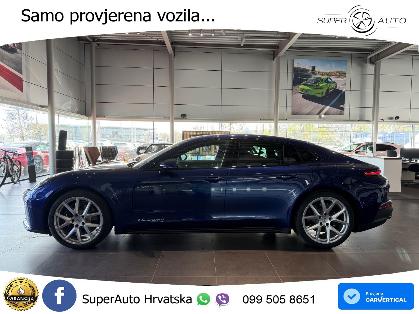 Porsche Panamera 4 2.9 V6 (470 KS) E-Hybrid PDK ACC+HEAD+4xGR SJED+360+PANO