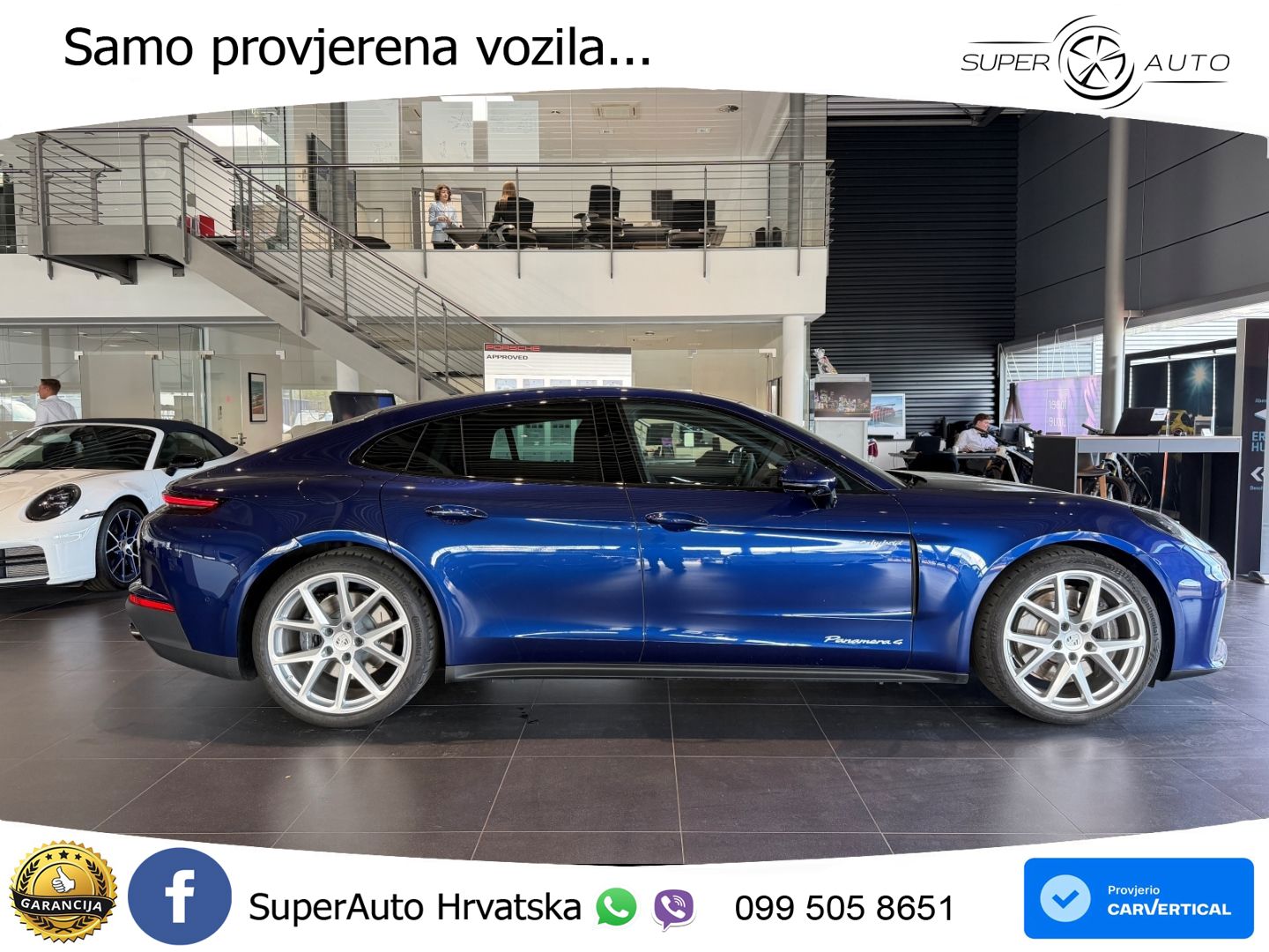 Porsche Panamera 4 2.9 V6 (470 KS) E-Hybrid PDK ACC+HEAD+4xGR SJED+360+PANO