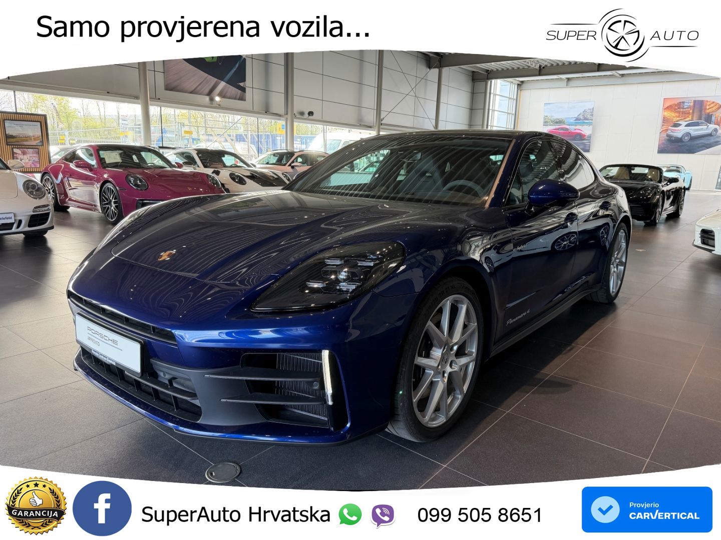 Porsche Panamera 4 2.9 V6 (470 KS) E-Hybrid PDK ACC+HEAD+4xGR SJED+360+PANO