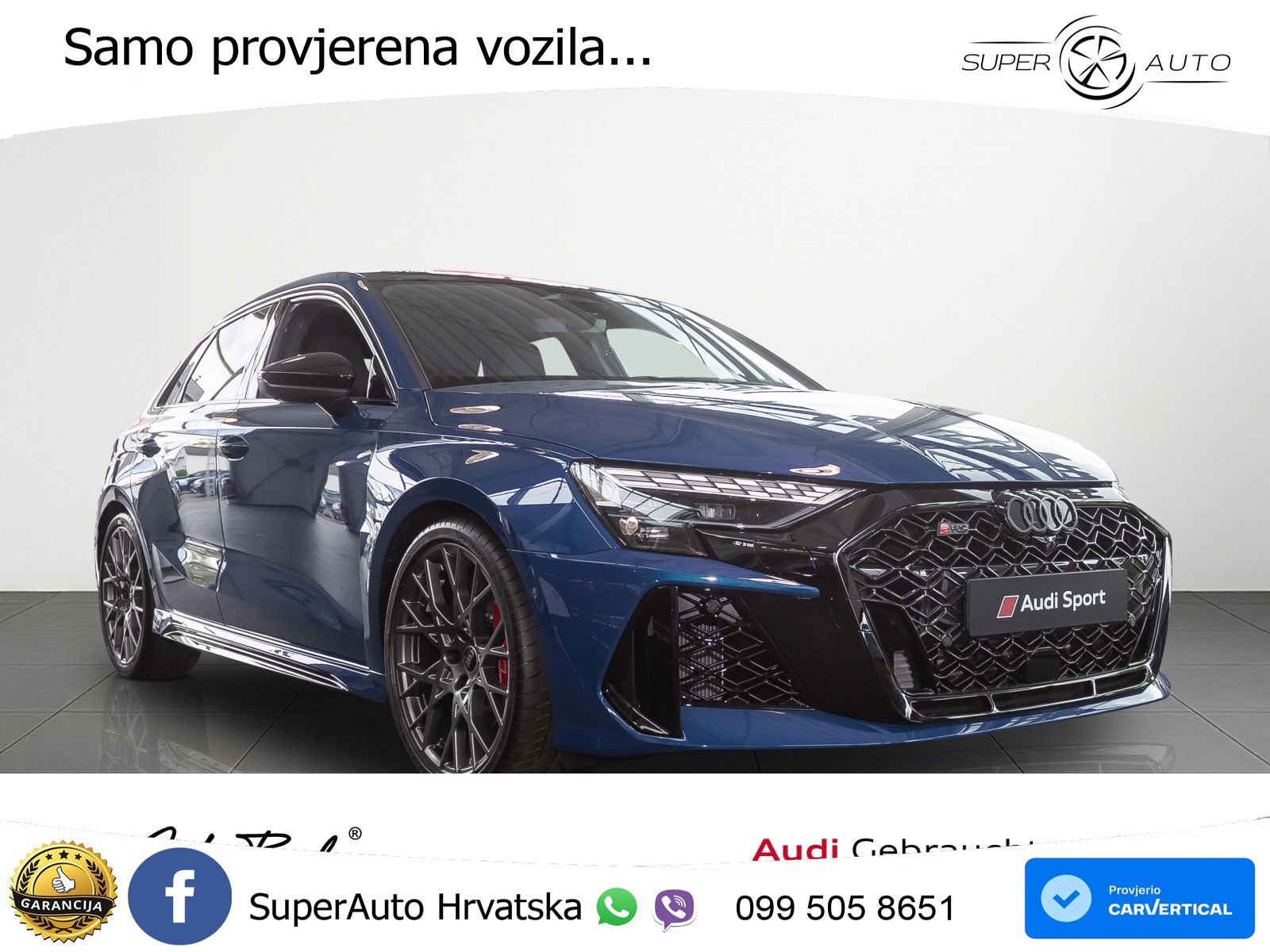 Audi RS3 Sedan 2.5 TFSI (400 KS) quattro S tronic LED+GR SJED+ACC