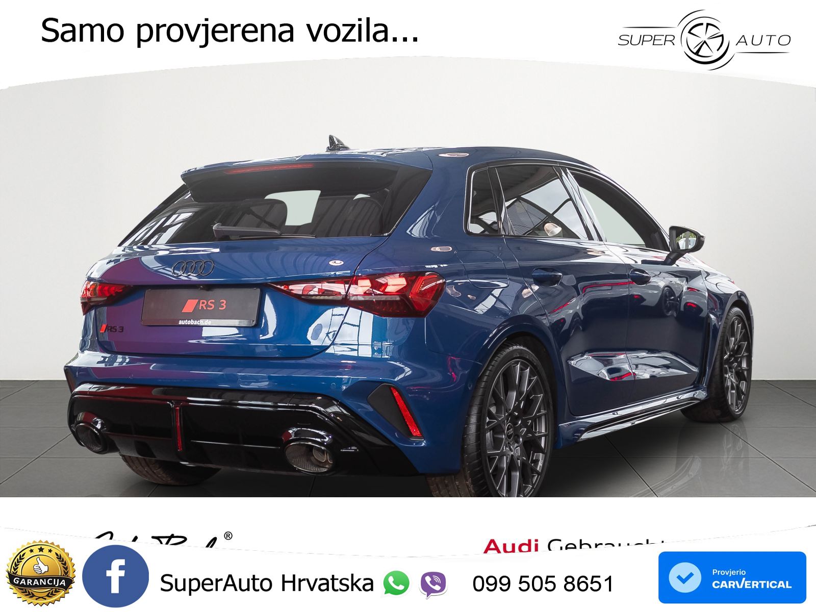 Audi RS3 Sedan 2.5 TFSI (400 KS) quattro S tronic LED+GR SJED+ACC