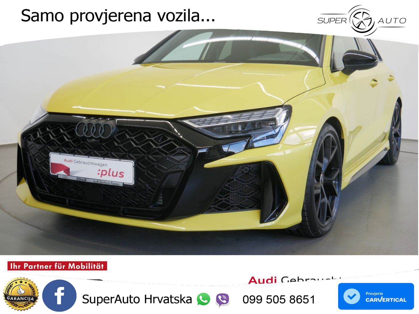 Audi RS3 Sedan 2.5 TFSI (400 KS) quattro S tronic LED+GR SJED+ACC