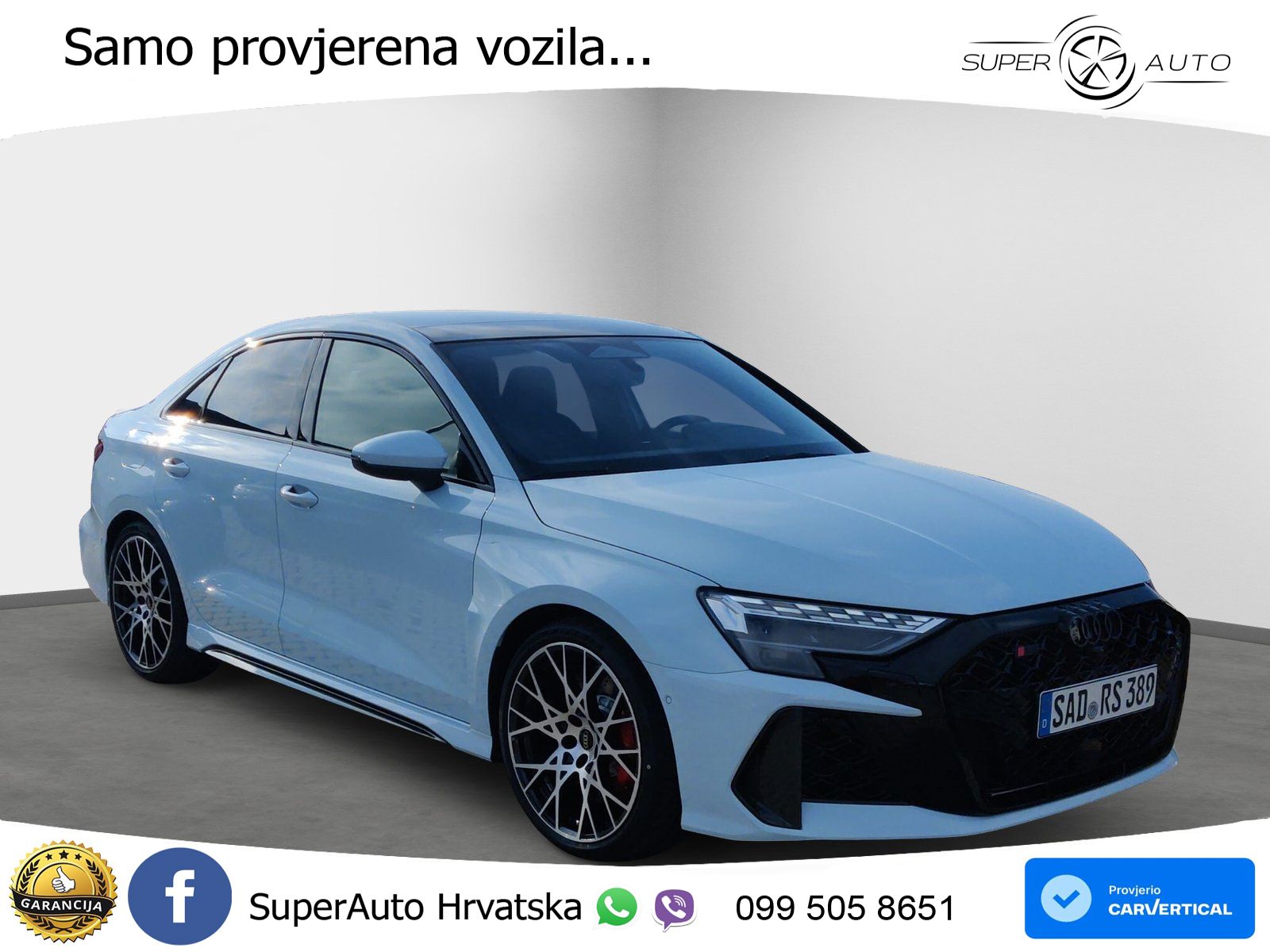 Audi RS3 Sedan 2.5 TFSI (400 KS) quattro S tronic LED+GR SJED+ACC