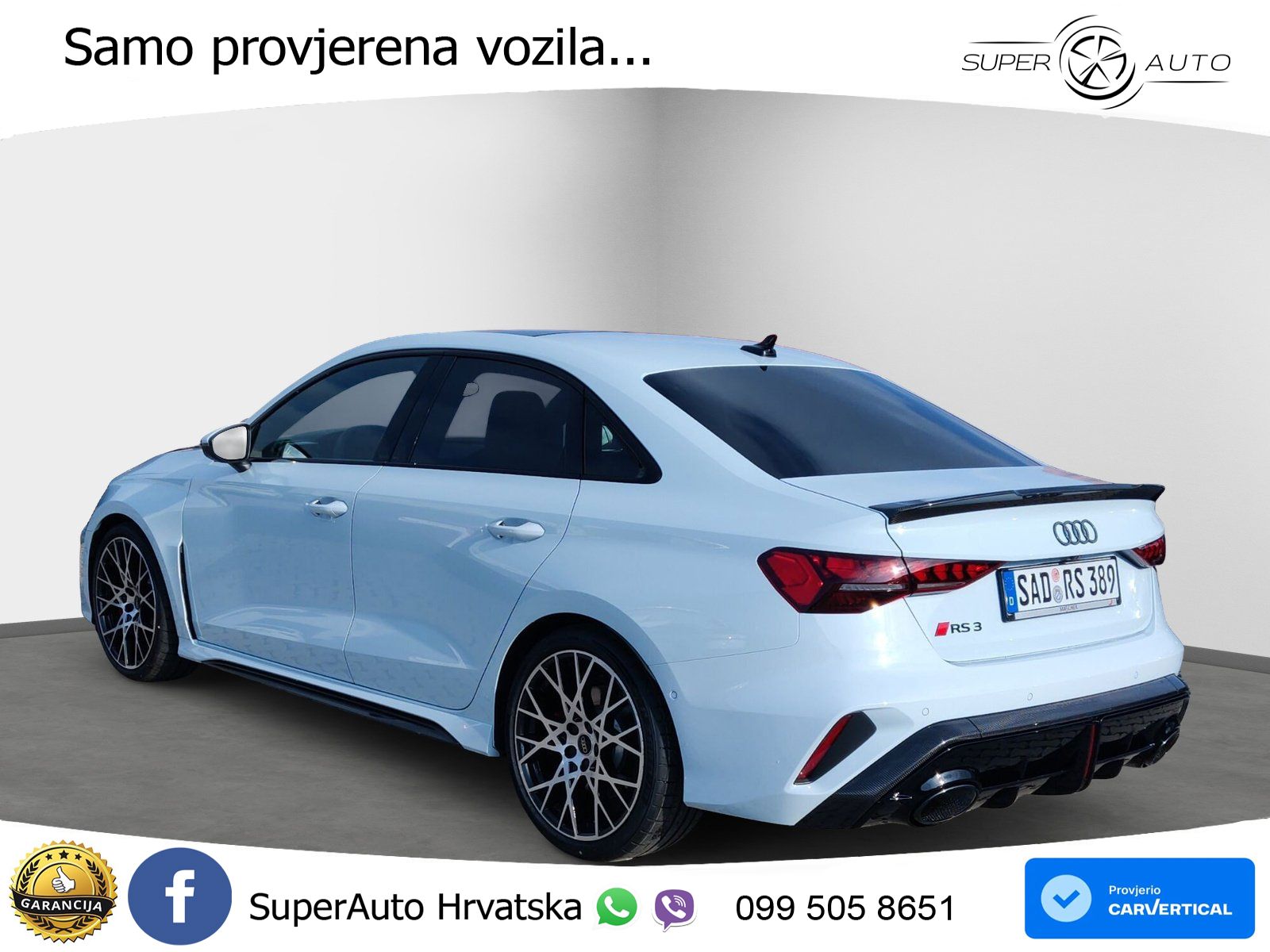 Audi RS3 Sedan 2.5 TFSI (400 KS) quattro S tronic LED+GR SJED+ACC