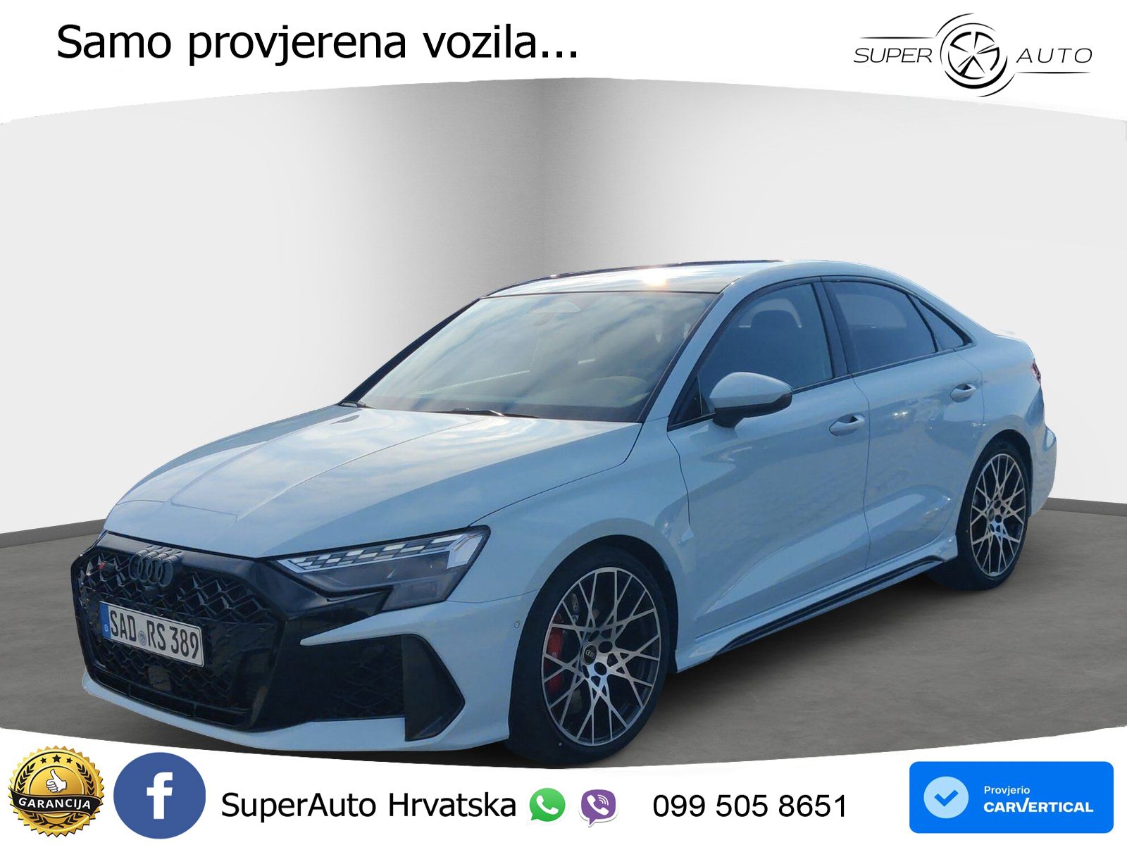 Audi RS3 Sedan 2.5 TFSI (400 KS) quattro S tronic LED+GR SJED+ACC