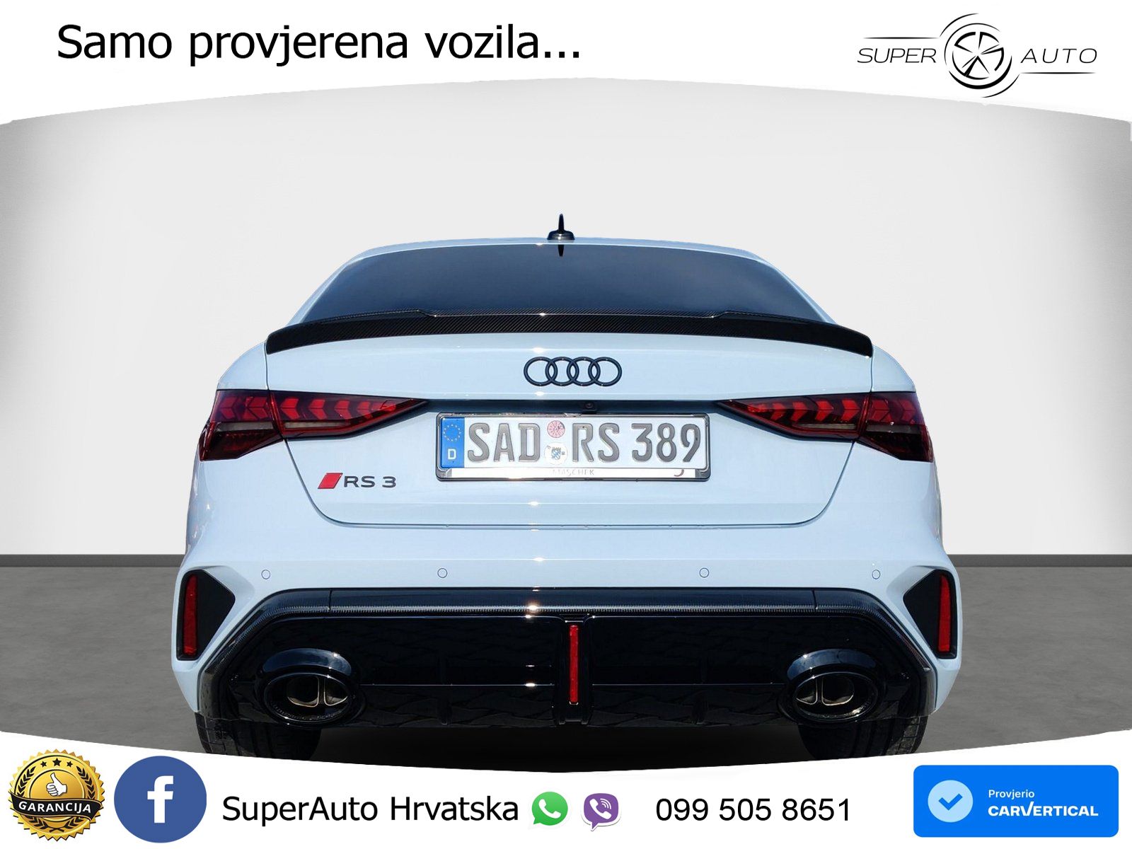 Audi RS3 Sedan 2.5 TFSI (400 KS) quattro S tronic LED+GR SJED+ACC