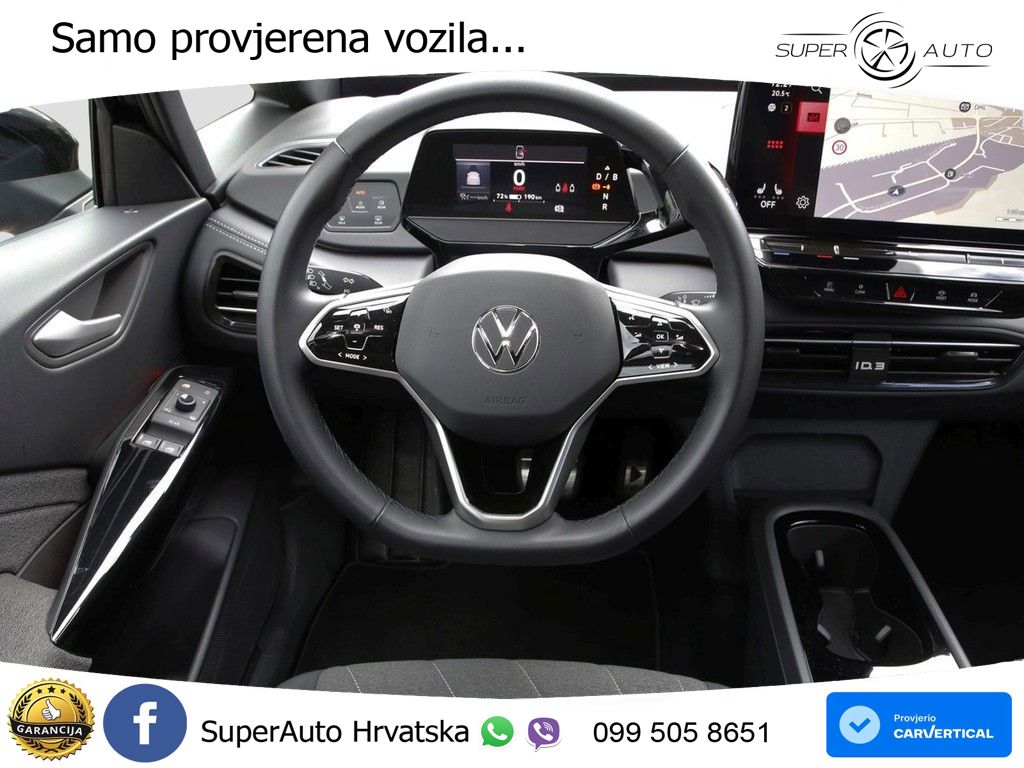 Volkswagen ID.3 Pro 62 kWh (204 KS) LED+GR SJED+ACC