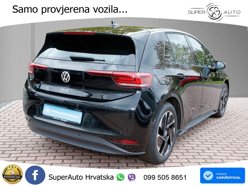 Volkswagen ID.3 Pro 62 kWh (204 KS) LED+GR SJED+ACC