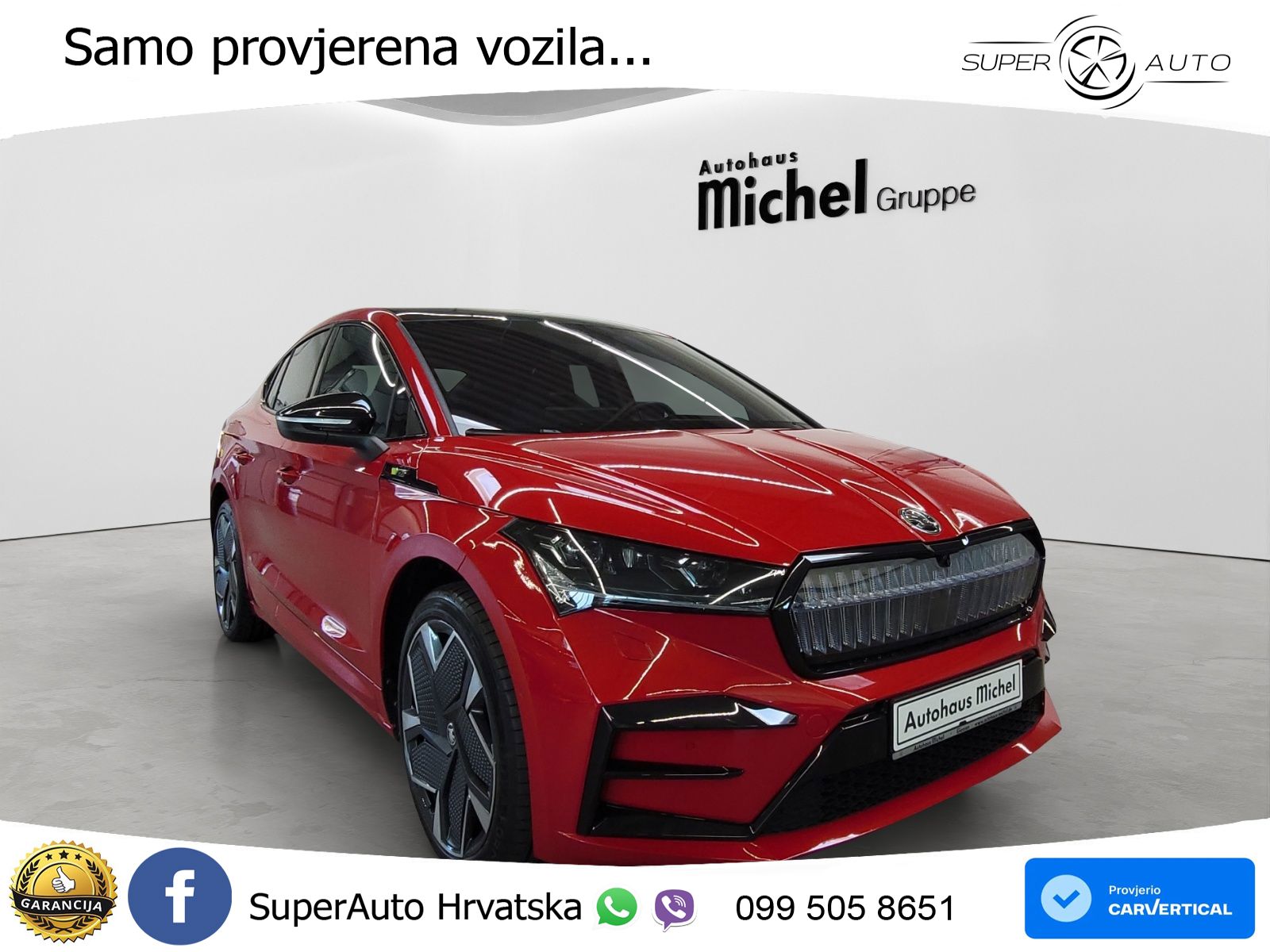 Škoda Enyaq iV RS 82 kWh (299 KS) AWD Suite LED+GR SJED+ACC