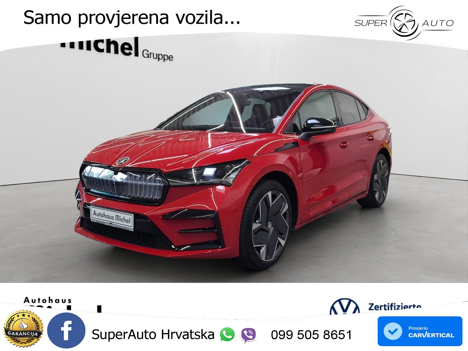Škoda Enyaq iV RS 82 kWh (299 KS) AWD Suite LED+GR SJED+ACC