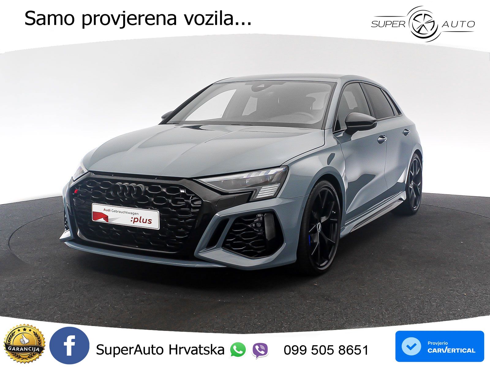 Audi RS3 Sportback 2.5 TFSI (400 KS) quattro S tronic LED+GR SJED+ACC