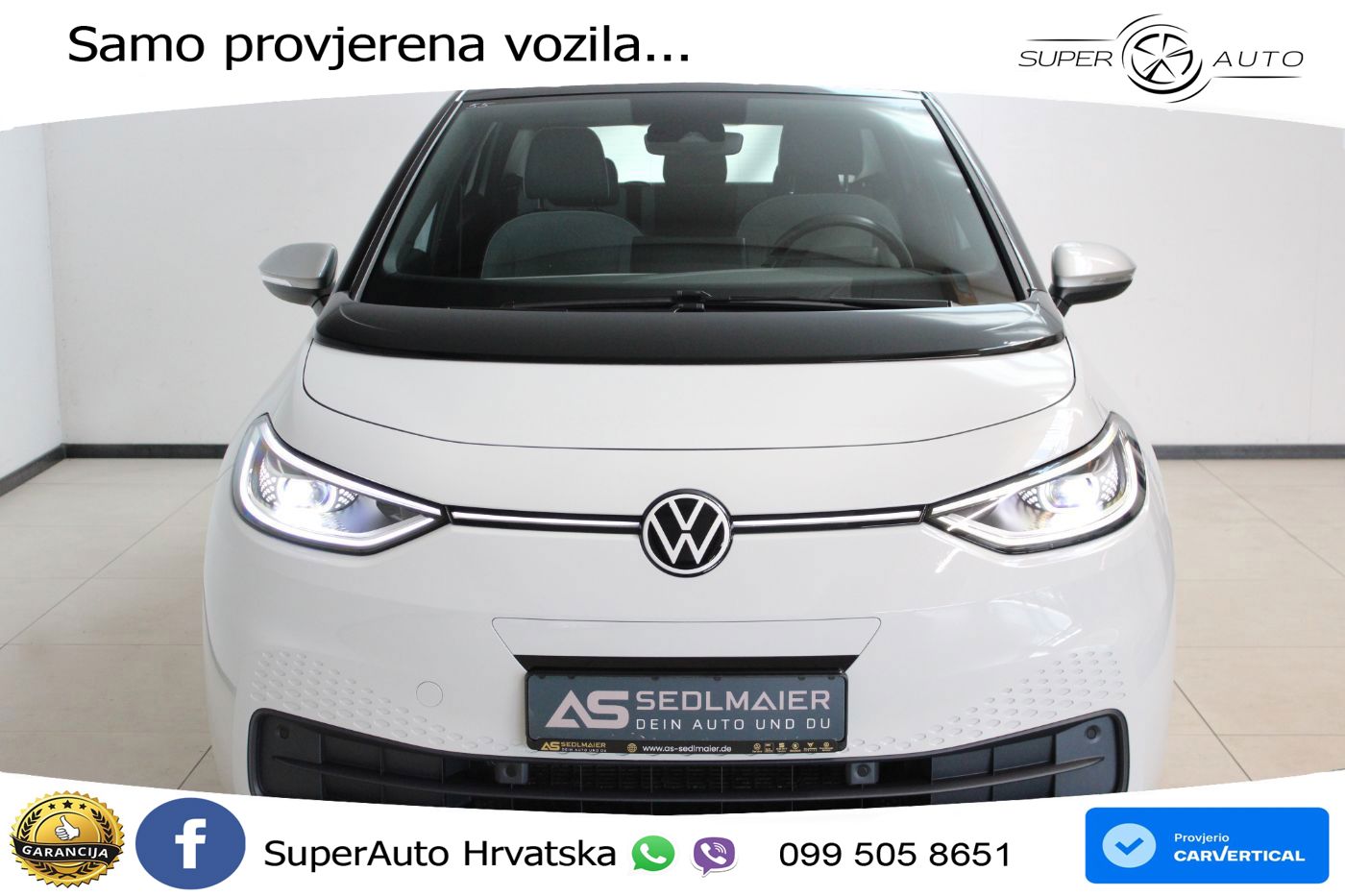 Volkswagen ID.3 Pro Performance 62 kWh (204 KS) LED+GR SJED+ACC