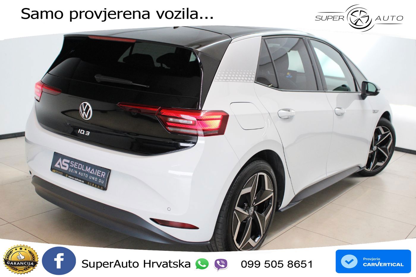 Volkswagen ID.3 Pro Performance 62 kWh (204 KS) LED+GR SJED+ACC