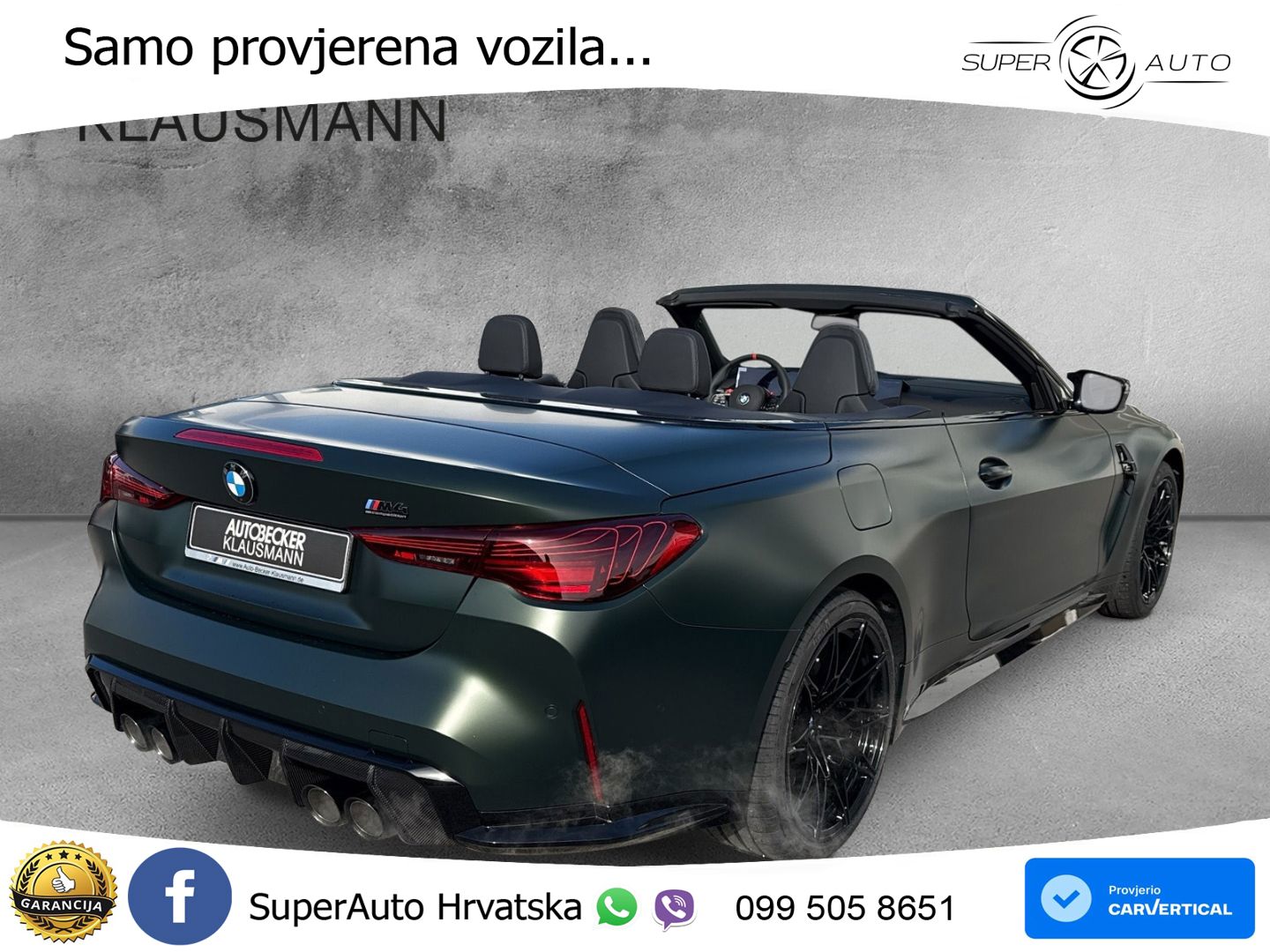 BMW M4 Convertible Competition 3.0 (530 KS) xDrive Steptronic LED+GR SJED+ACC