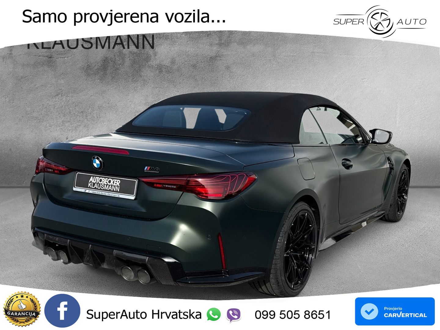 BMW M4 Convertible Competition 3.0 (530 KS) xDrive Steptronic LED+GR SJED+ACC