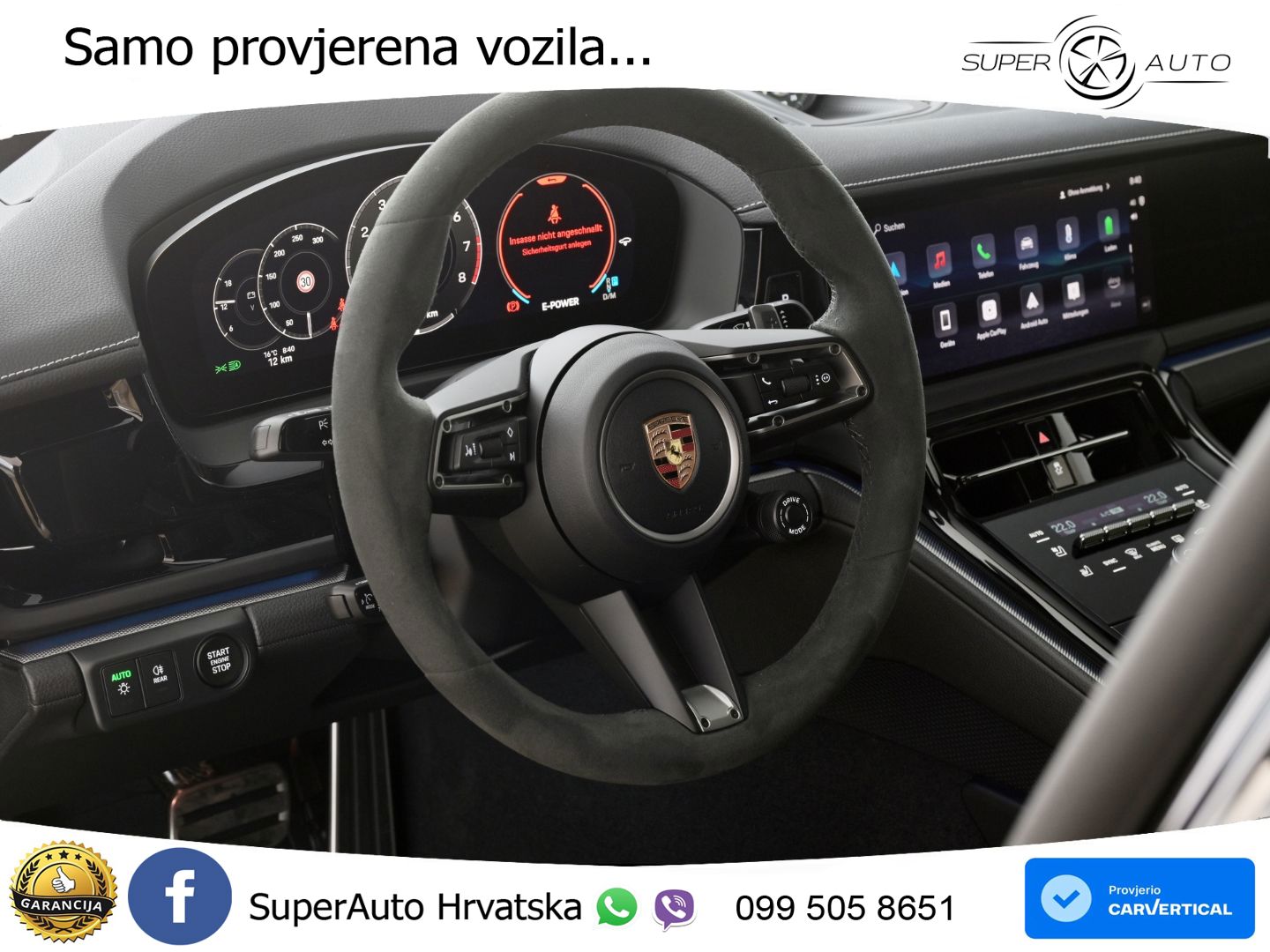Porsche Panamera 4 2.9 V6 (470 KS) E-Hybrid PDK ZRAČNI+ACC+GR SJED+KAM+PANO