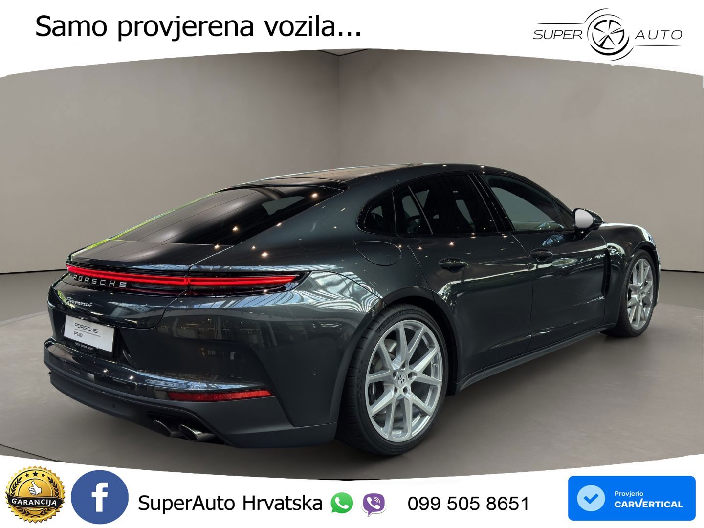 Porsche Panamera 4 2.9 V6 (470 KS) E-Hybrid PDK ACC+HEAD+4xGR SJED+360+PANO