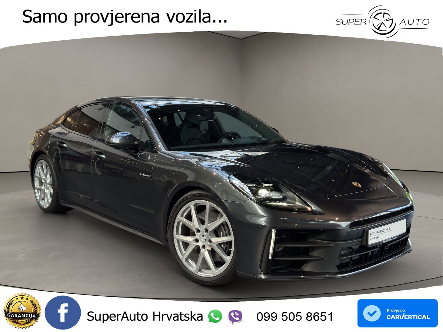 Porsche Panamera 4 2.9 V6 (470 KS) E-Hybrid PDK ACC+HEAD+4xGR SJED+360+PANO