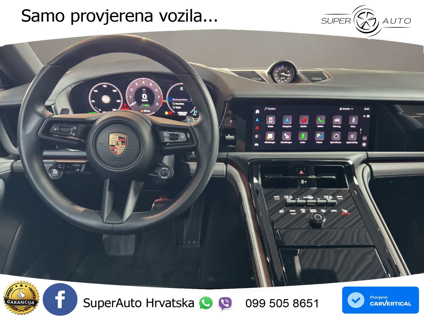 Porsche Panamera 4 2.9 V6 (470 KS) E-Hybrid PDK ACC+HEAD+4xGR SJED+360+PANO