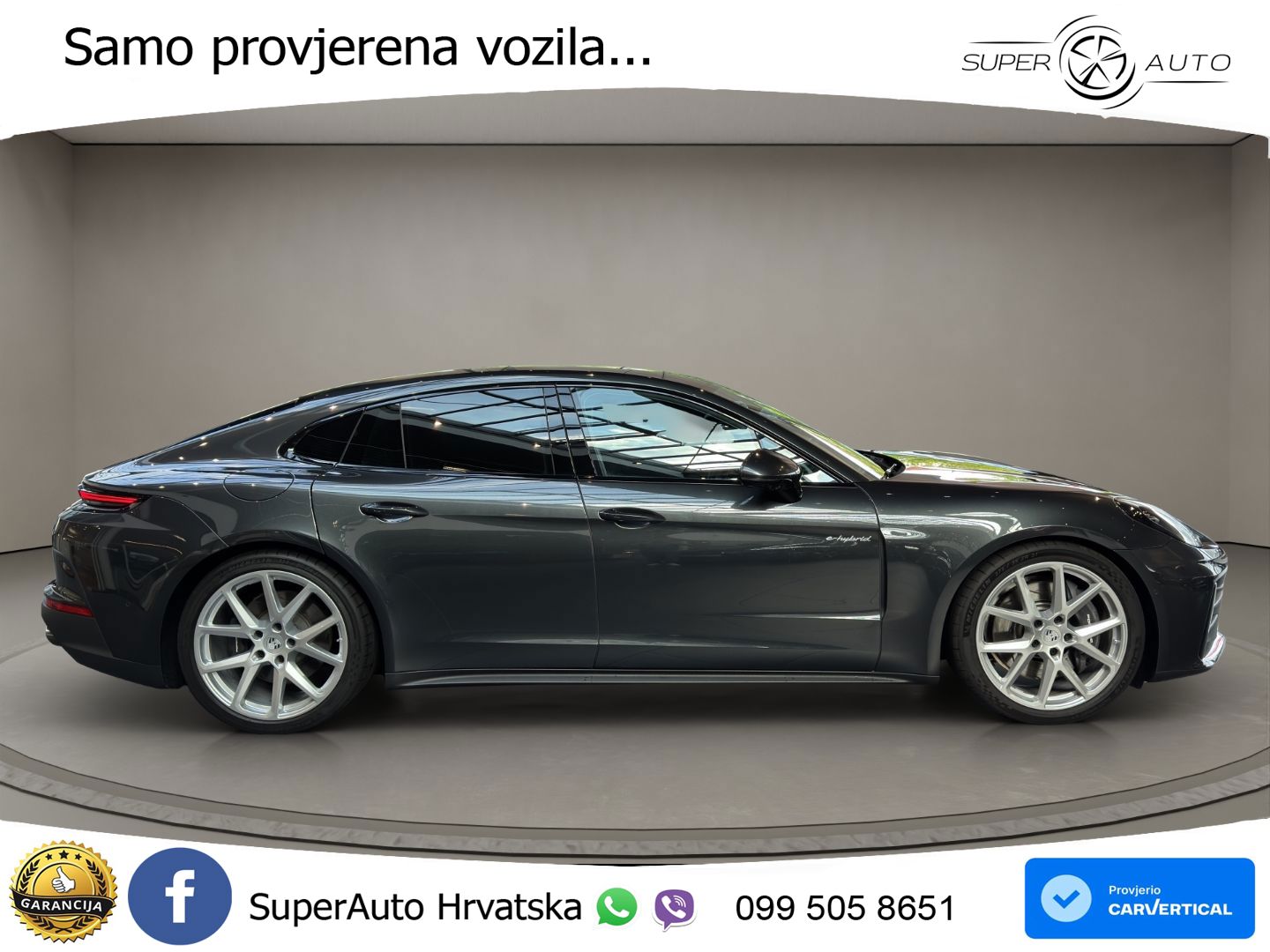 Porsche Panamera 4 2.9 V6 (470 KS) E-Hybrid PDK ACC+HEAD+4xGR SJED+360+PANO
