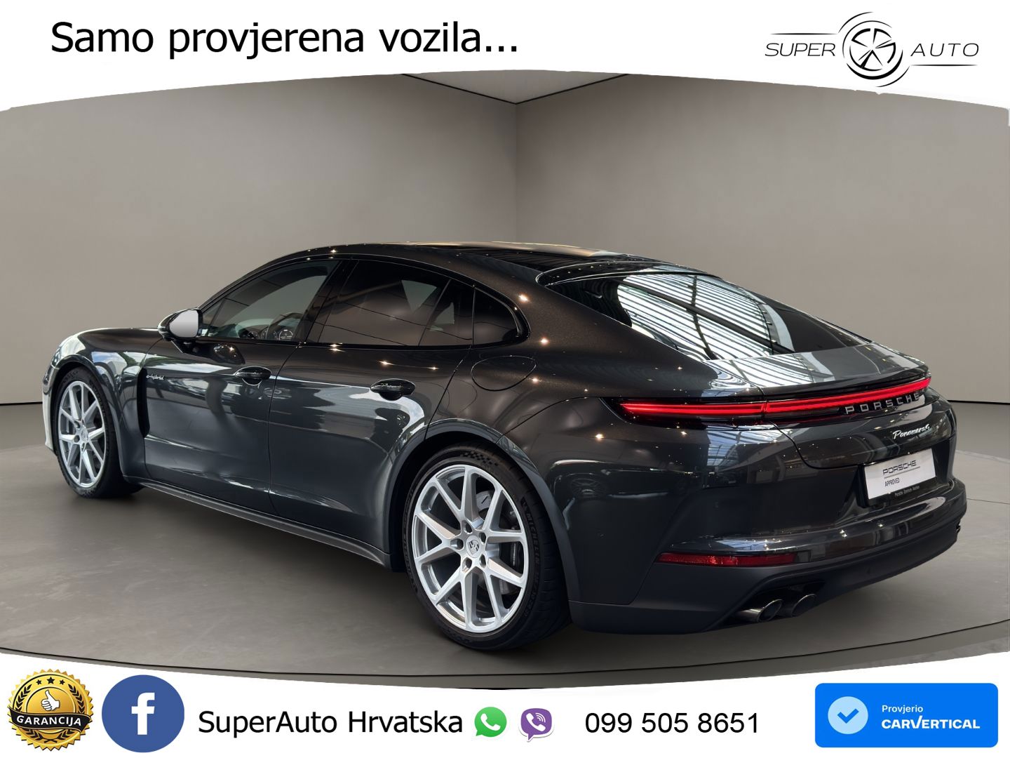 Porsche Panamera 4 2.9 V6 (470 KS) E-Hybrid PDK ACC+HEAD+4xGR SJED+360+PANO