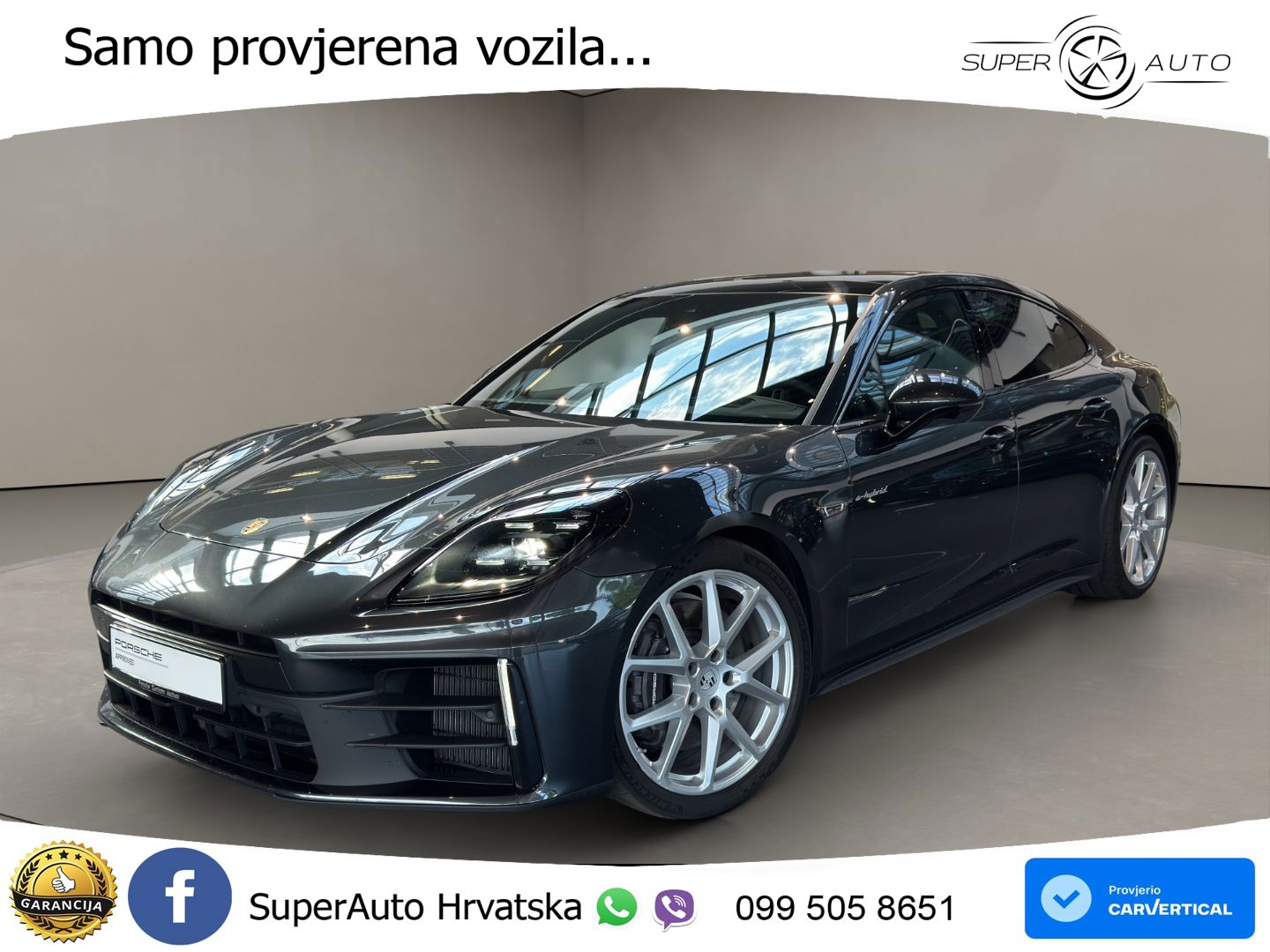 Porsche Panamera 4 2.9 V6 (470 KS) E-Hybrid PDK ACC+HEAD+4xGR SJED+360+PANO