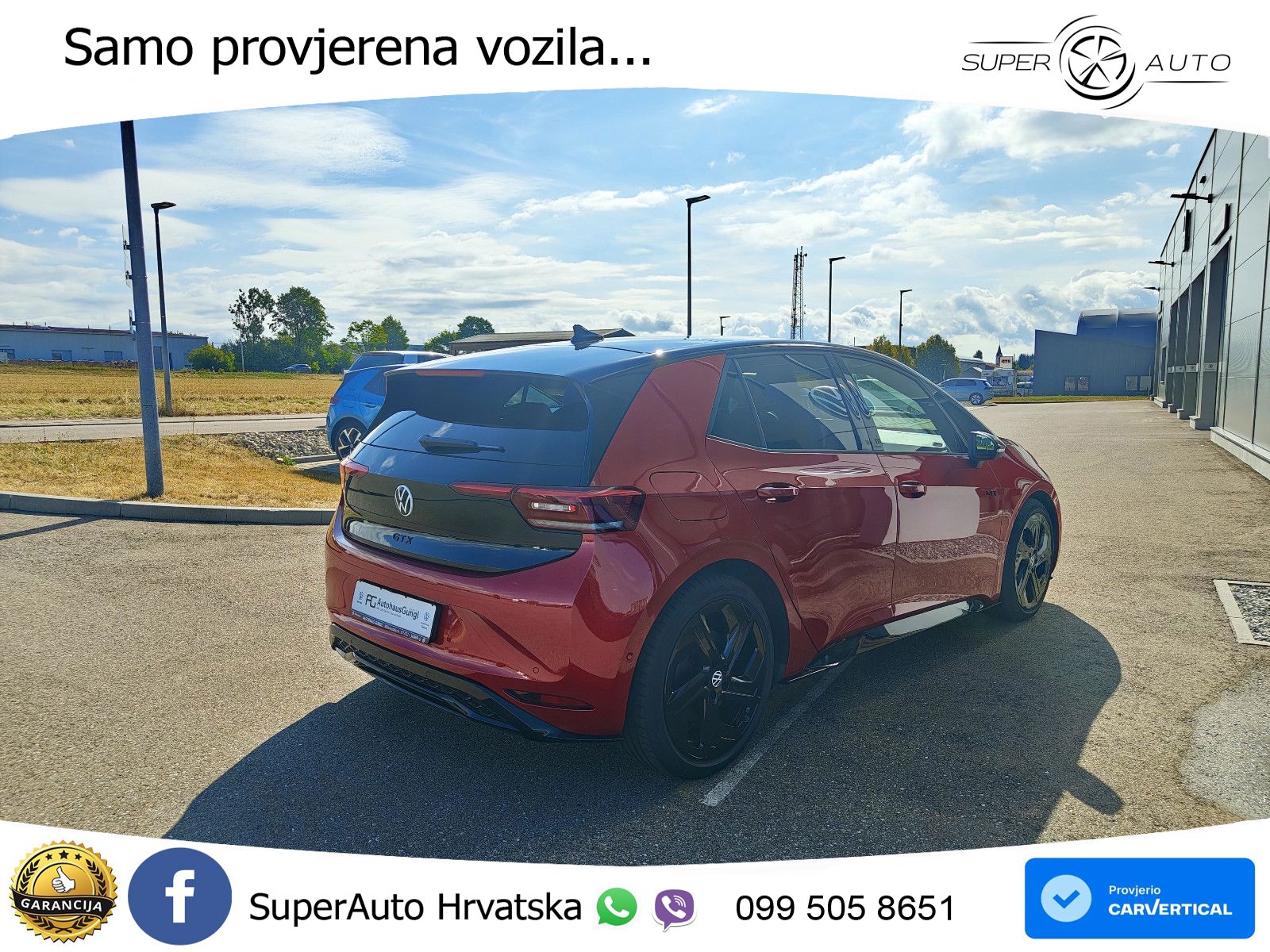 Volkswagen ID.3 GTX Performance 84 kWh (326 KS) LED+GR SJED+ACC
